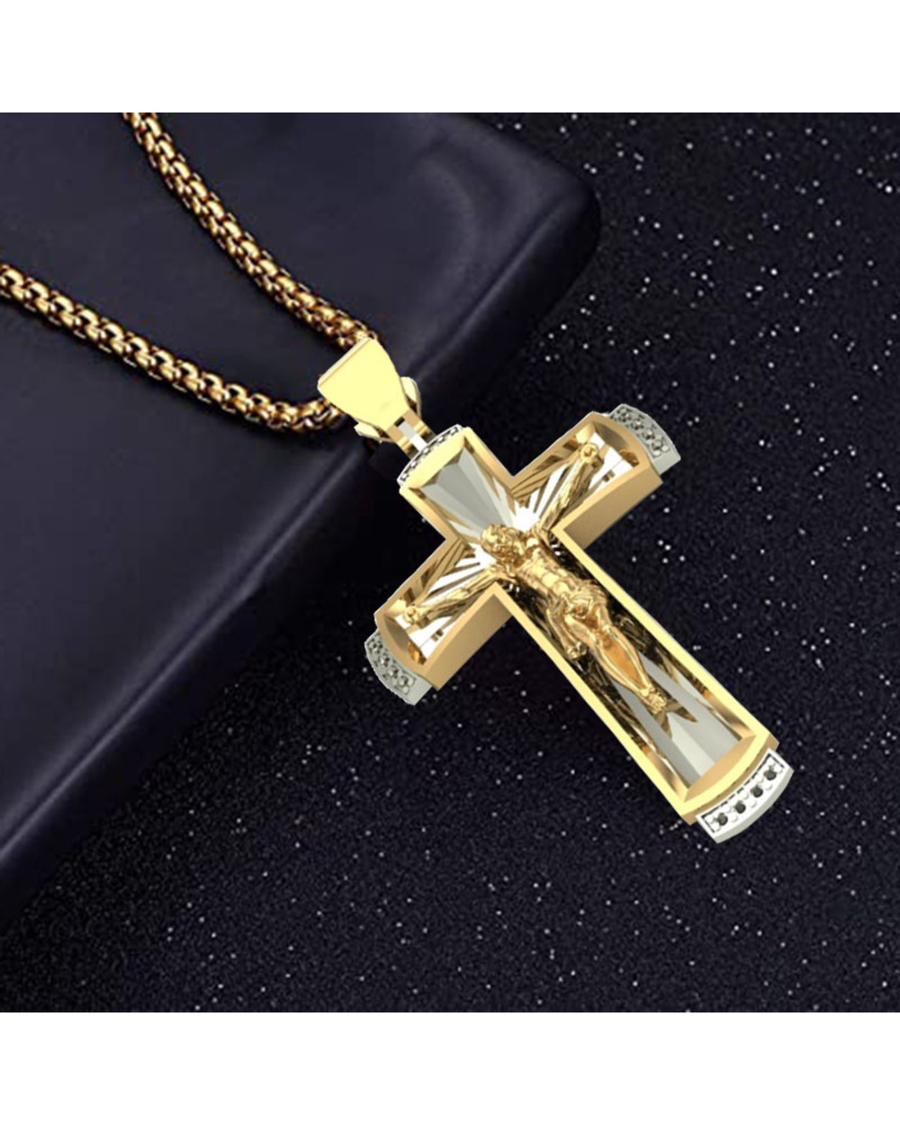 Cross Necklace Jesus front-2