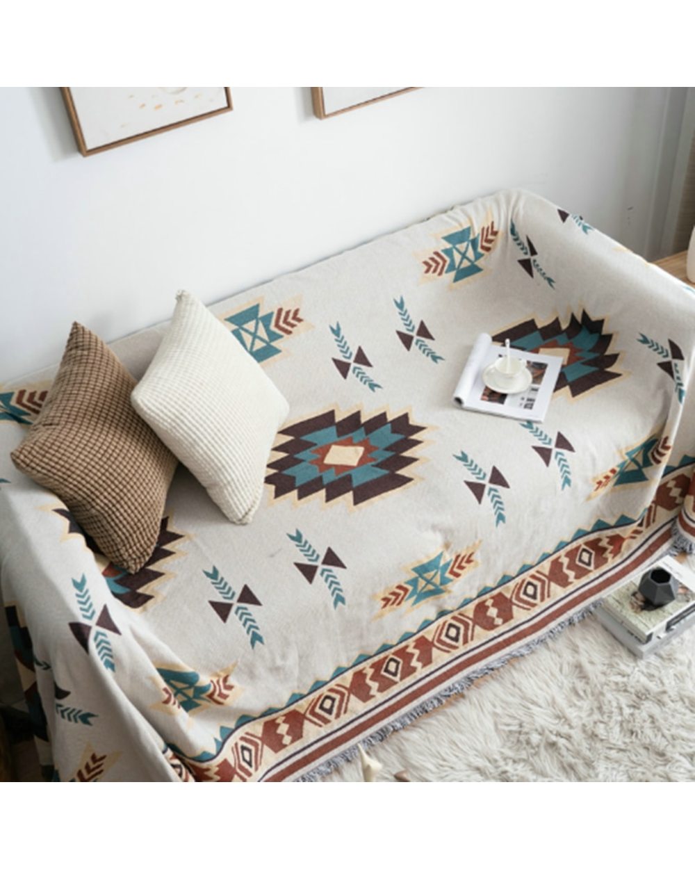 Blanket Leisure Blanket Tapestry Soft Warm Cotton Blanket Spring And Autumn Light Sofa Blanket VG06 front-1