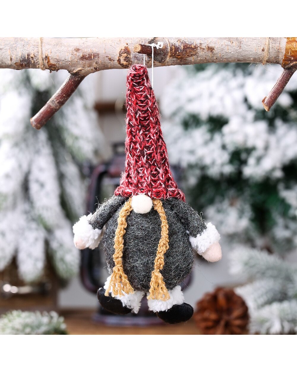 New Christmas Forester Little Feet Faceless Gnome Santa Tulip Rudolph Doll For Home Gifts Ornaments Party Supplies front-4