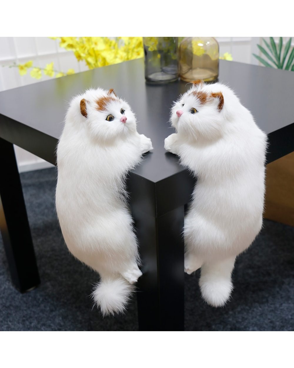 Ragdoll Cat Doll Animal Figurines Home TV Decoration Cute Kitten Model Soft Toy Child Gift front-3
