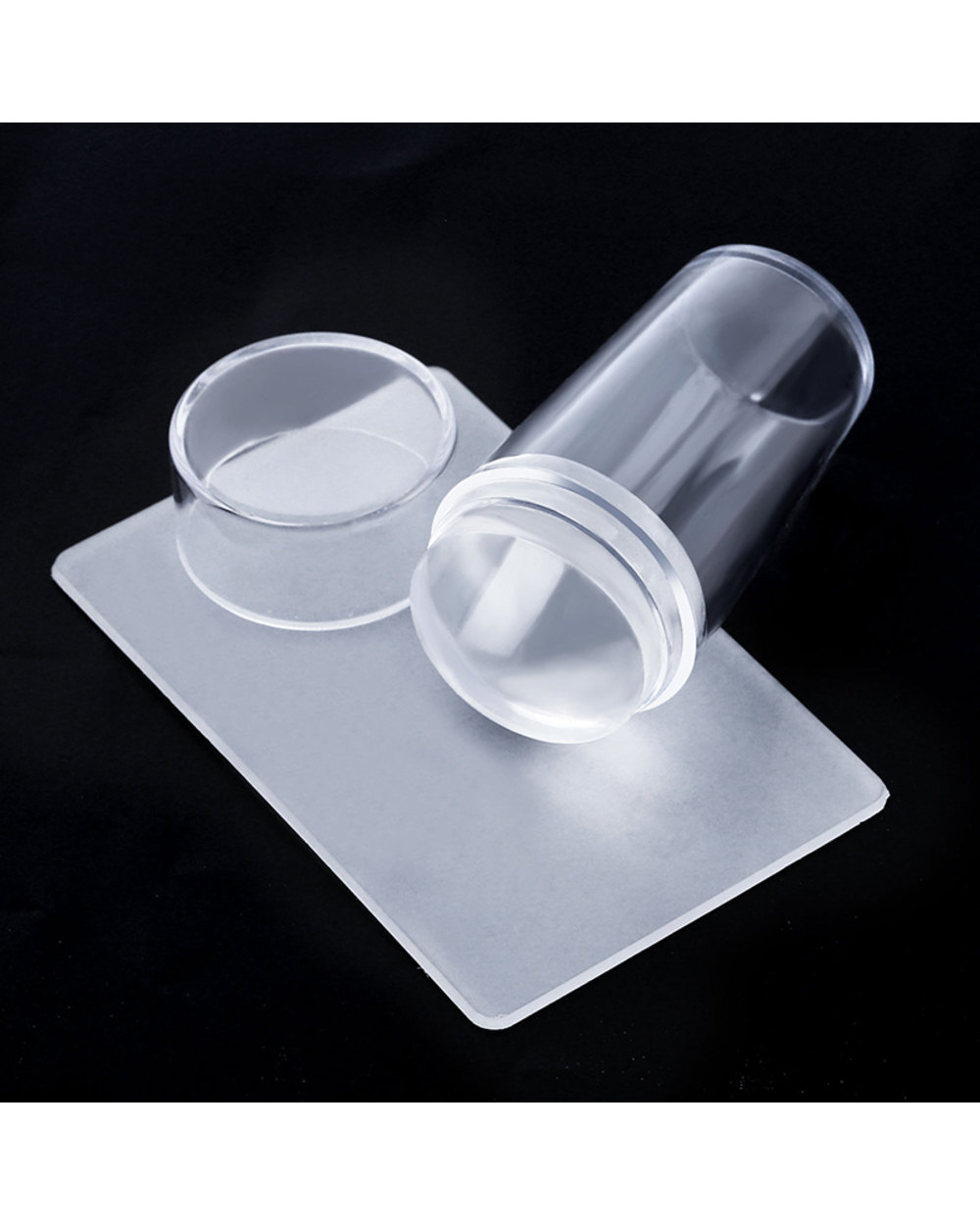 Clear jelly stamper- silicone stamper-clear nail stamper front-0