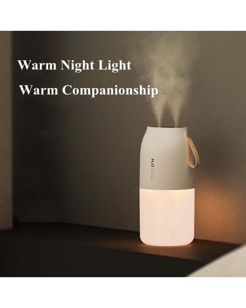 300Ml Dual Sprayer Air Humidifier 2000Mah Usb Rechargeable Battery Wireless Aroma Mist Maker Fogger Diffuser Light Umid front-3