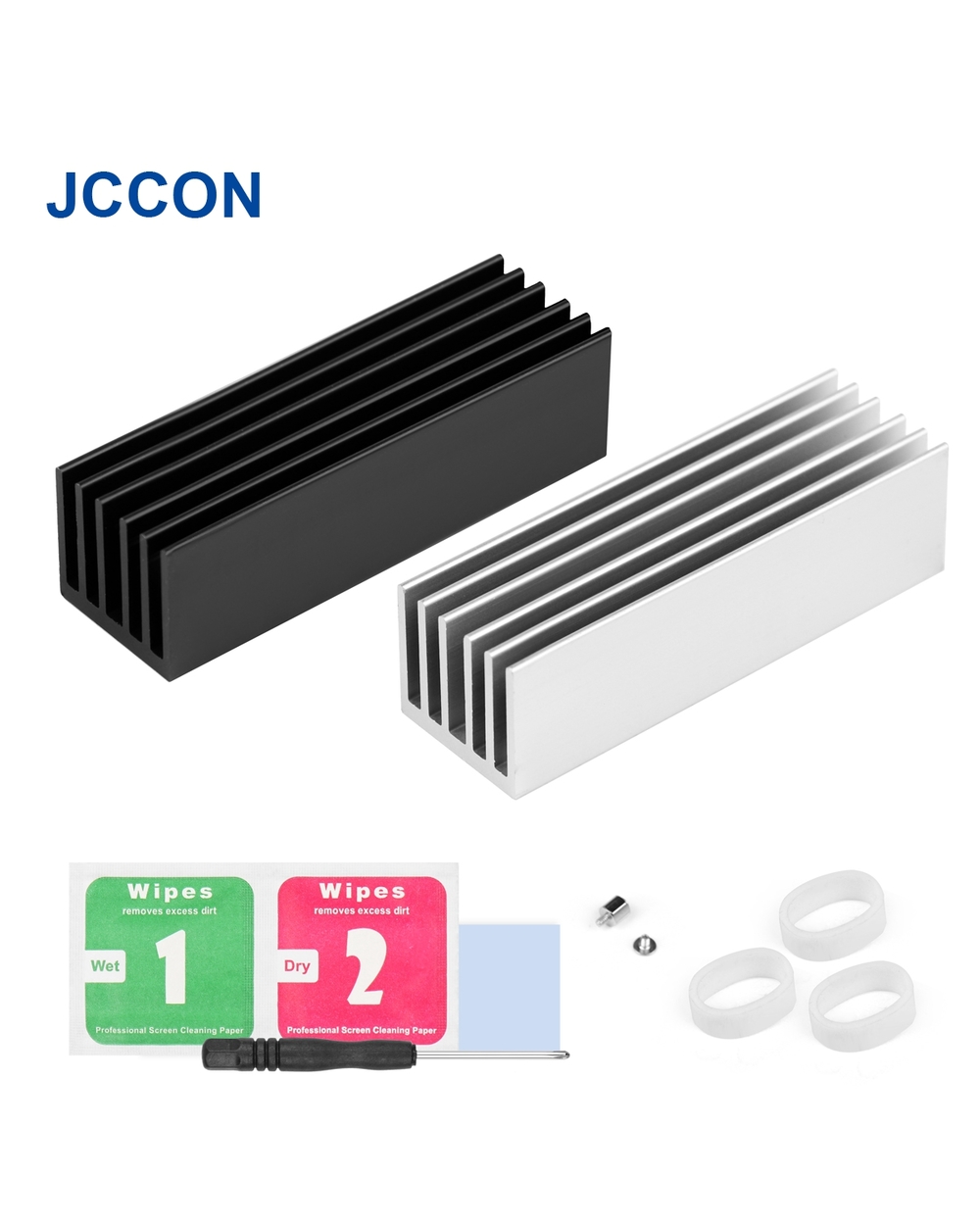 Aluminum M.2 Hard Disk Heatsink Heat Dissipation Radiator Cooling Silicon Pads Cooler For M2 Ngff 2280 Pci-E Nvme Ssd P front-0
