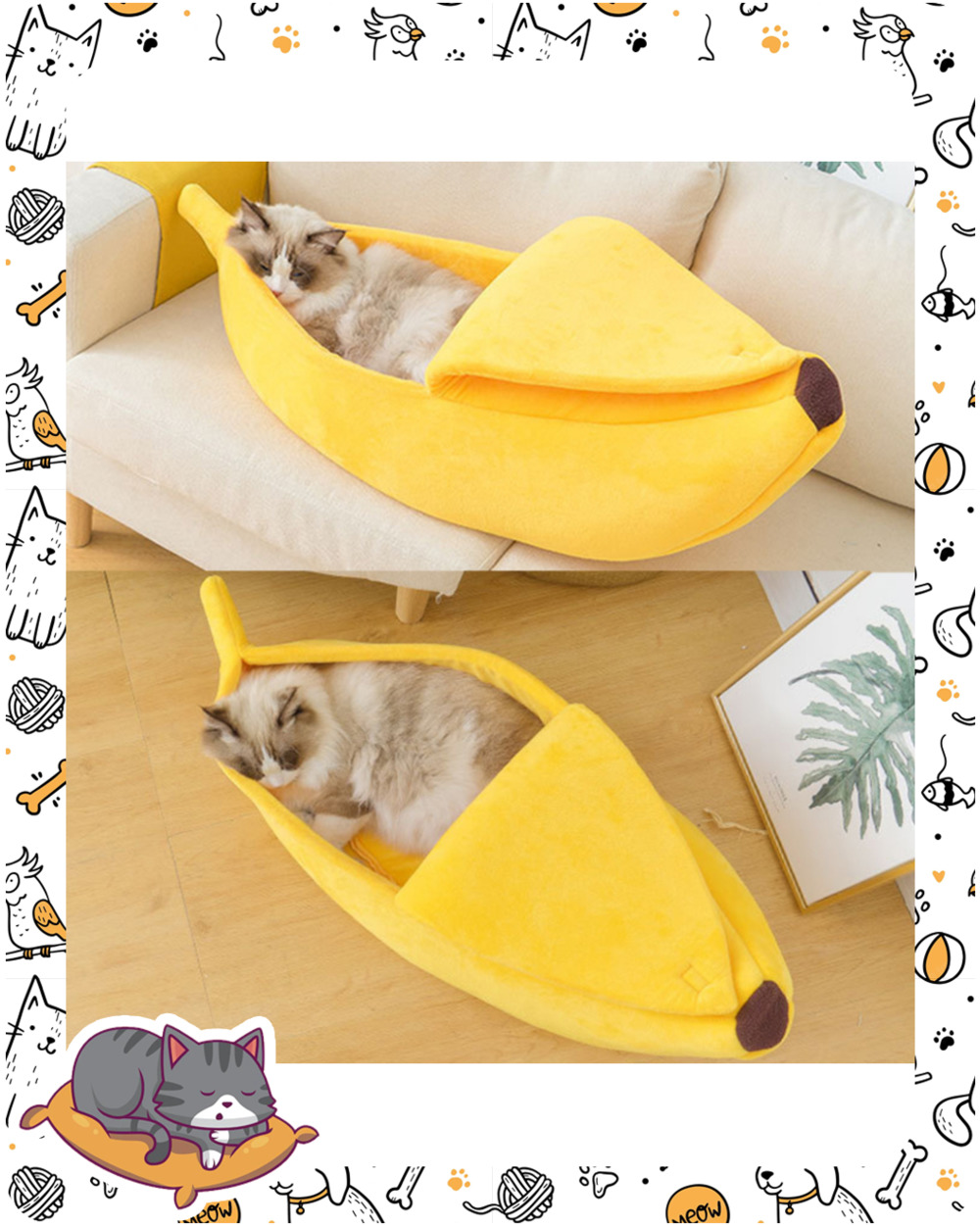 Funny Banana Cushion Bed front-0