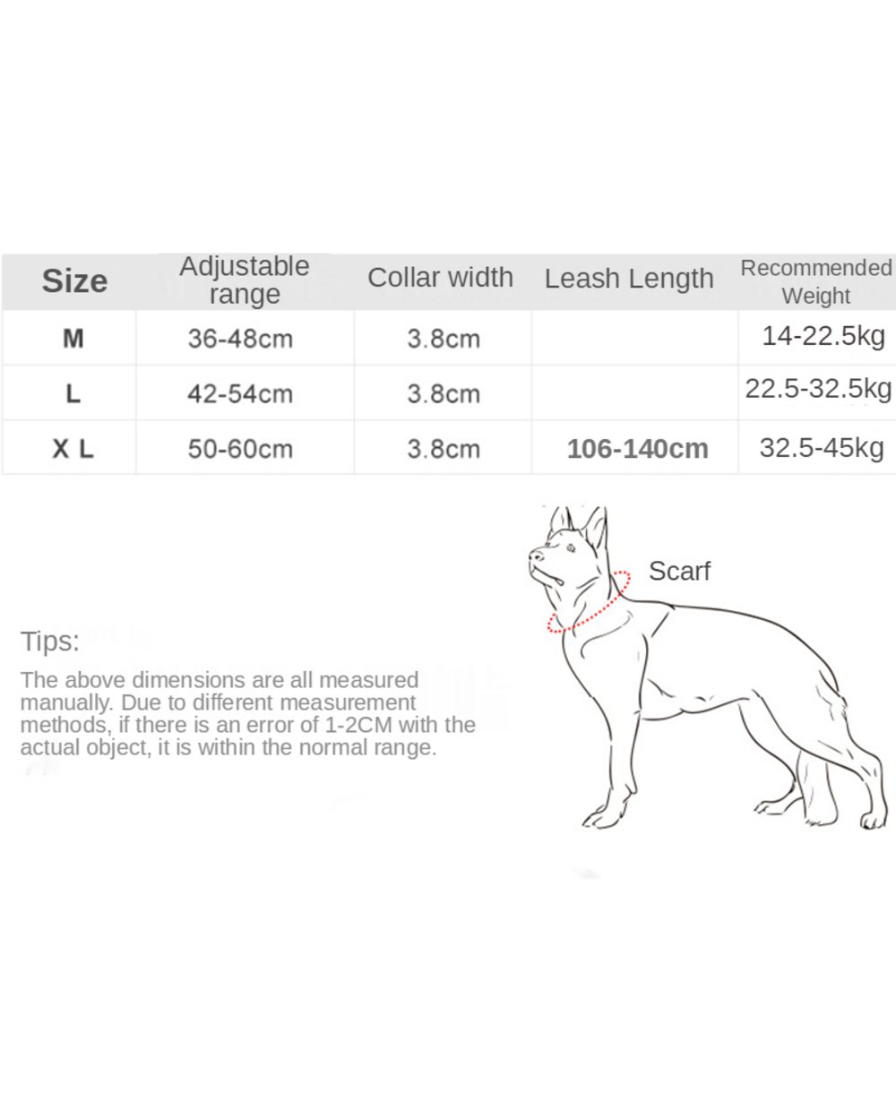 Durable Tactical German Shepherd Dog Collar front-5