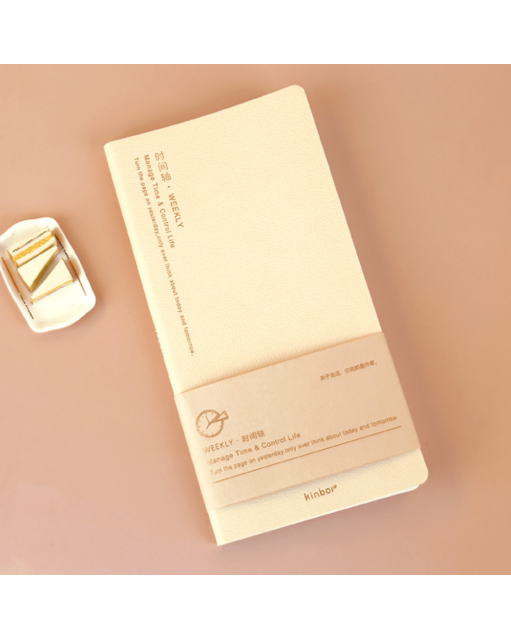 Kinbor Weekly Planner Notebook 2022 Agenda Schedule Daily Monthly Journal Book Portable Record Diary Planner Notepad Sc front-3