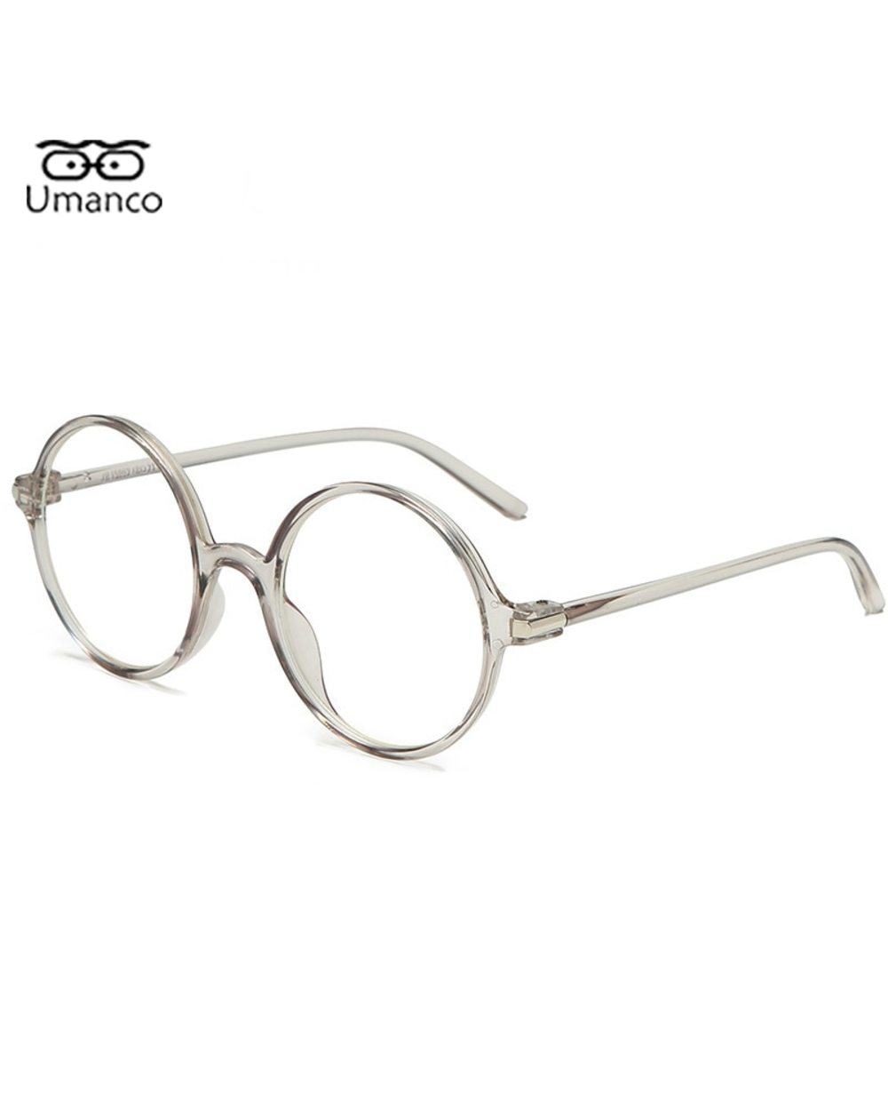 Vintage Black Round Myopia Glasses For Men Women Anti Blue Light Computer Eyeglasses Finished Prescription Nearsight Ey front-3