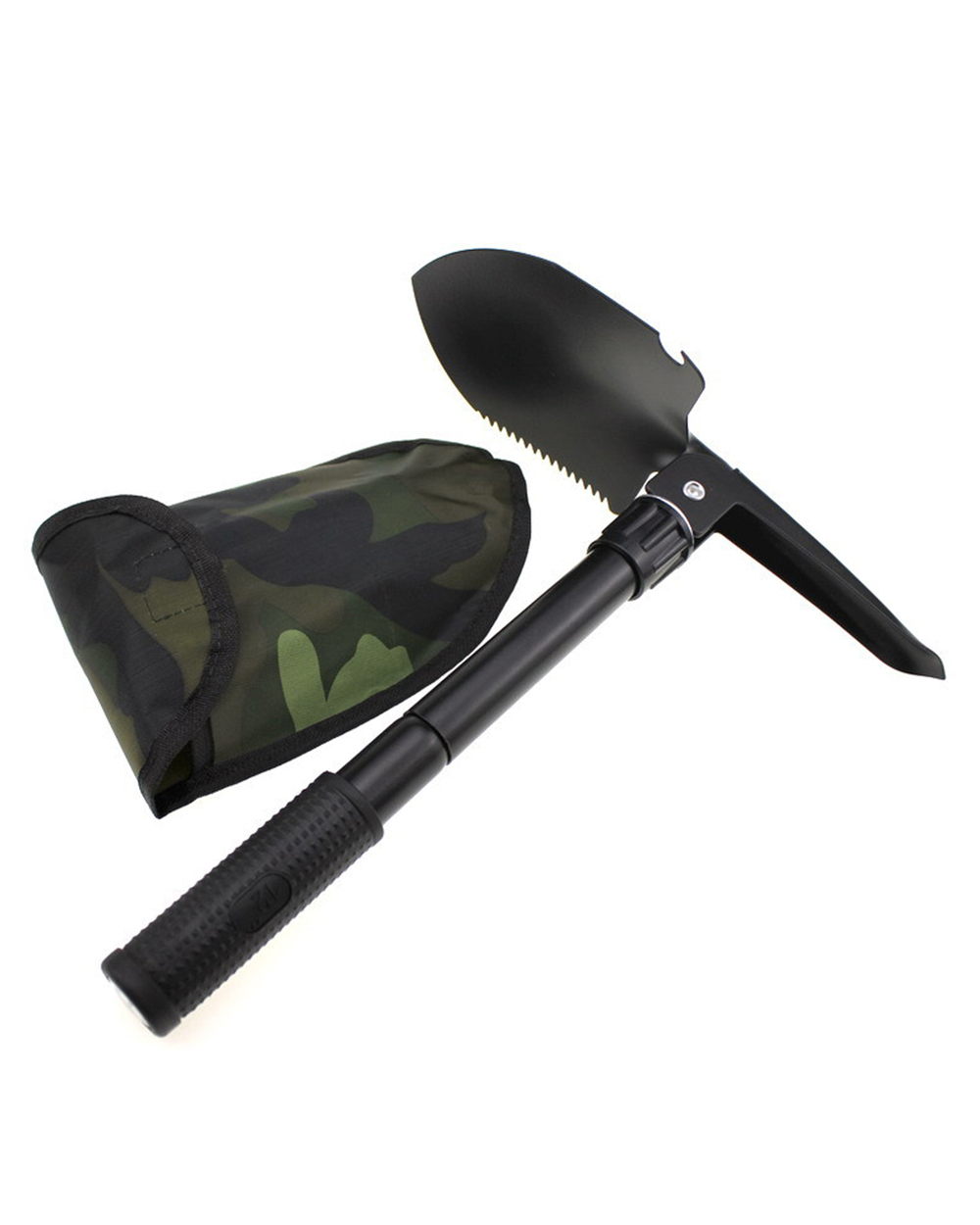 Multi-Purpose Outdoor Garden Shovel Folding Camping Hiking Survival Spade Trowel Portable Hand Tools Weeding Planting M front-0