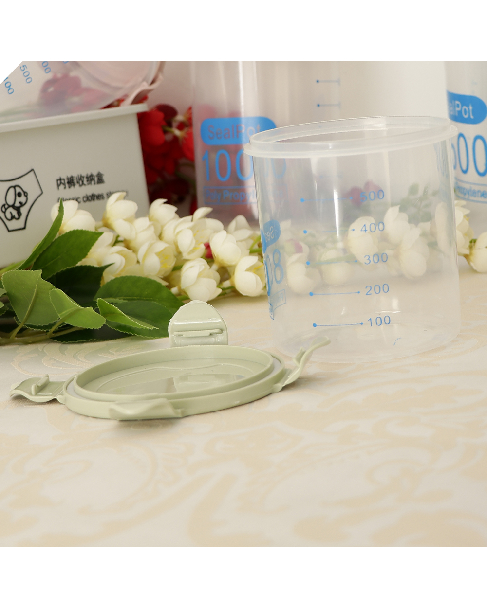 Cereal Container Airtight Storage Flour Container Dry Food Storage Container front-5