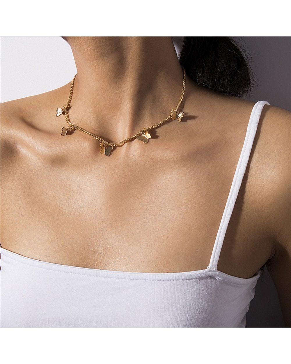 Butterfly Choker Necklace For Women front-1