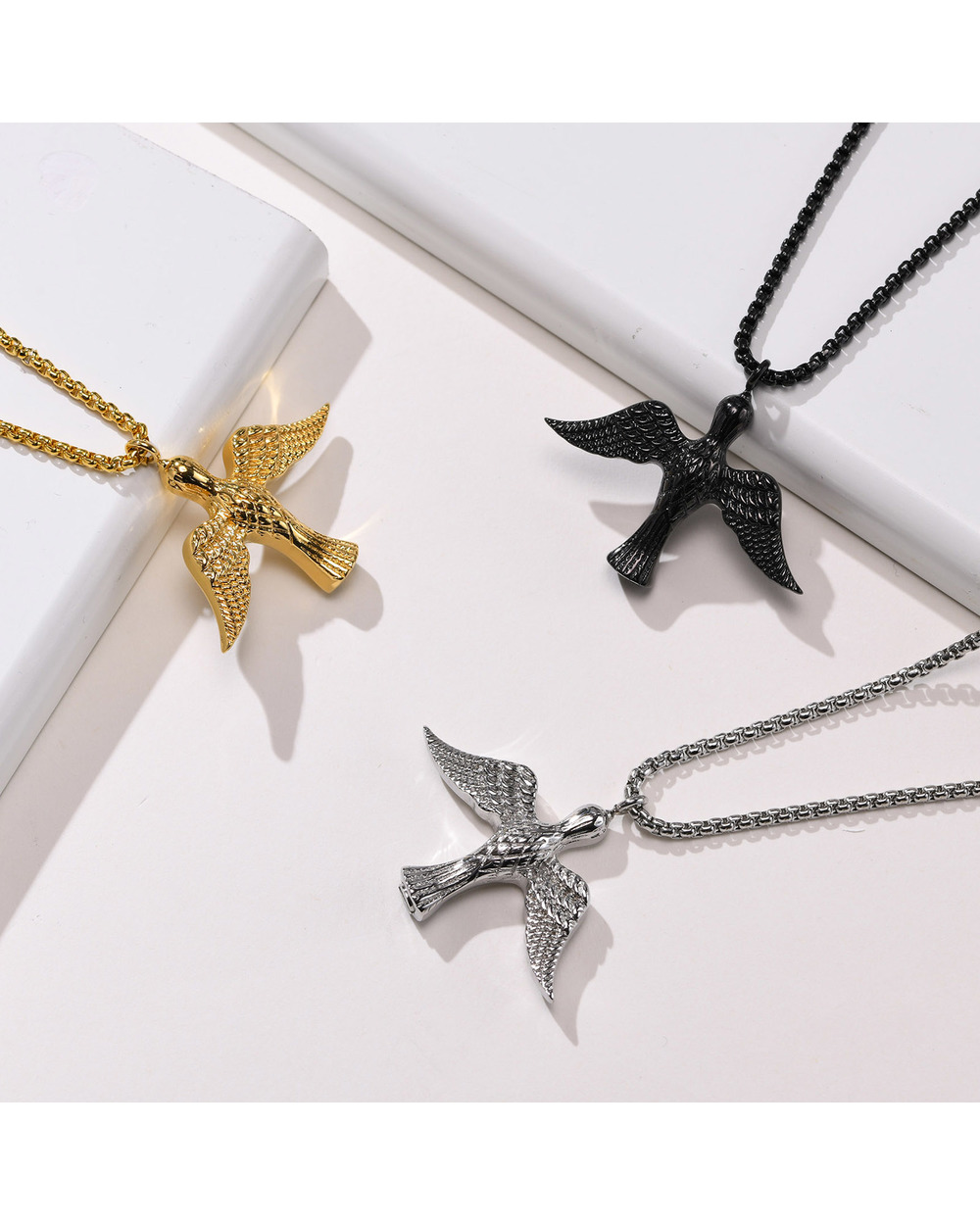 Phoenix, Eagle,Falcon,Firebird Urn Amulet Necklace for Ashes ,Cremation Jewelry , Memorial Gift Necklace front-2