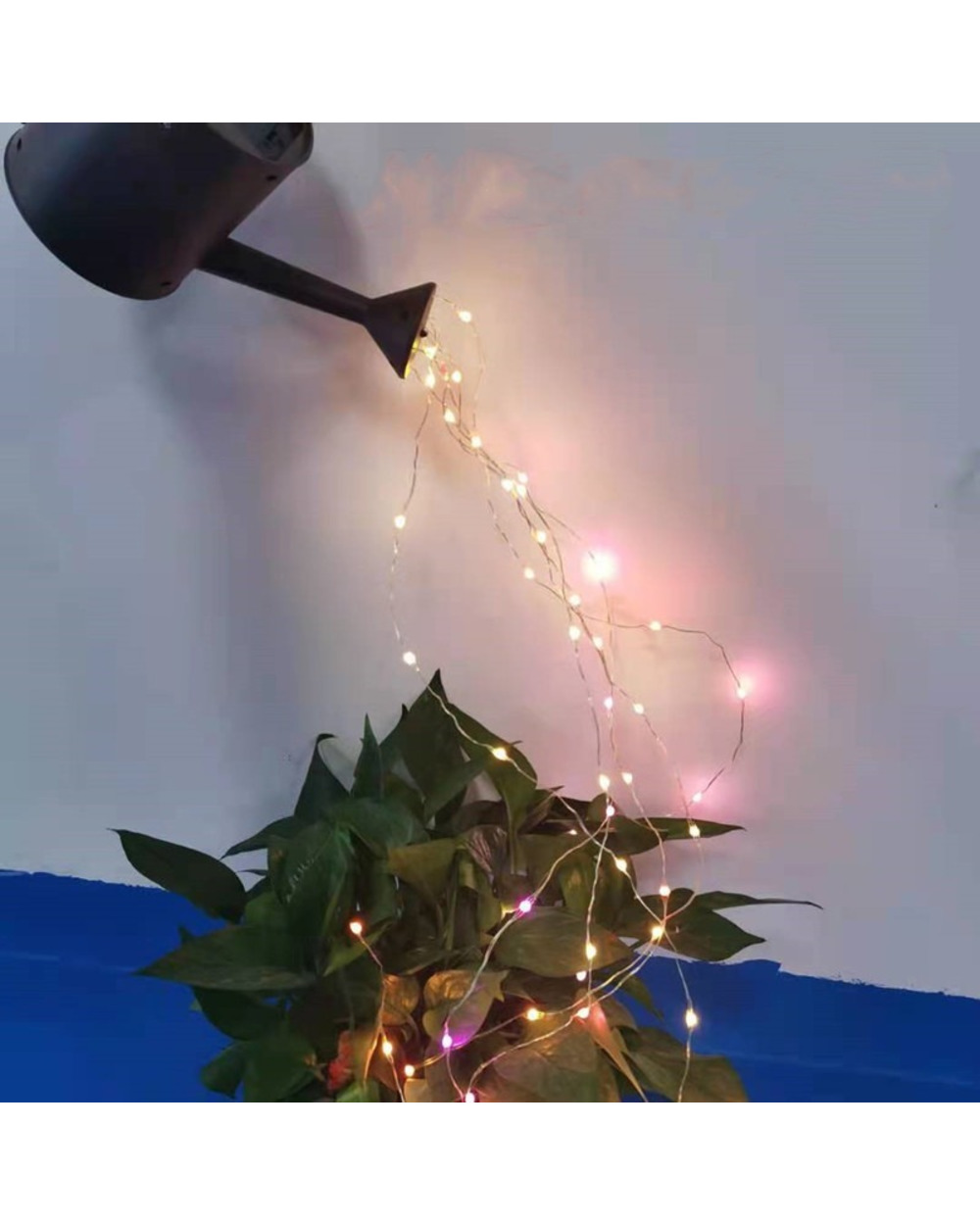 Solar Powered Watering Can Sprinkles Fairy Waterproof Shower LED Light