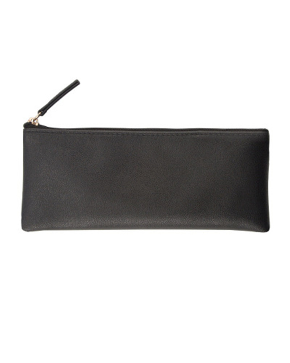 1Pcs Leather Pencil Case Simple Pen Bags Women Girl Make Up Holder Gift School Stationery Gift front-1