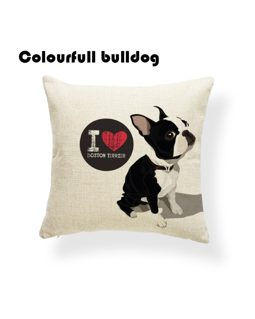 Chihuahua Cushion Cover Pillows Love Pop Art Floor Nap Mat Throw Pillow Small Linen Warm front-3