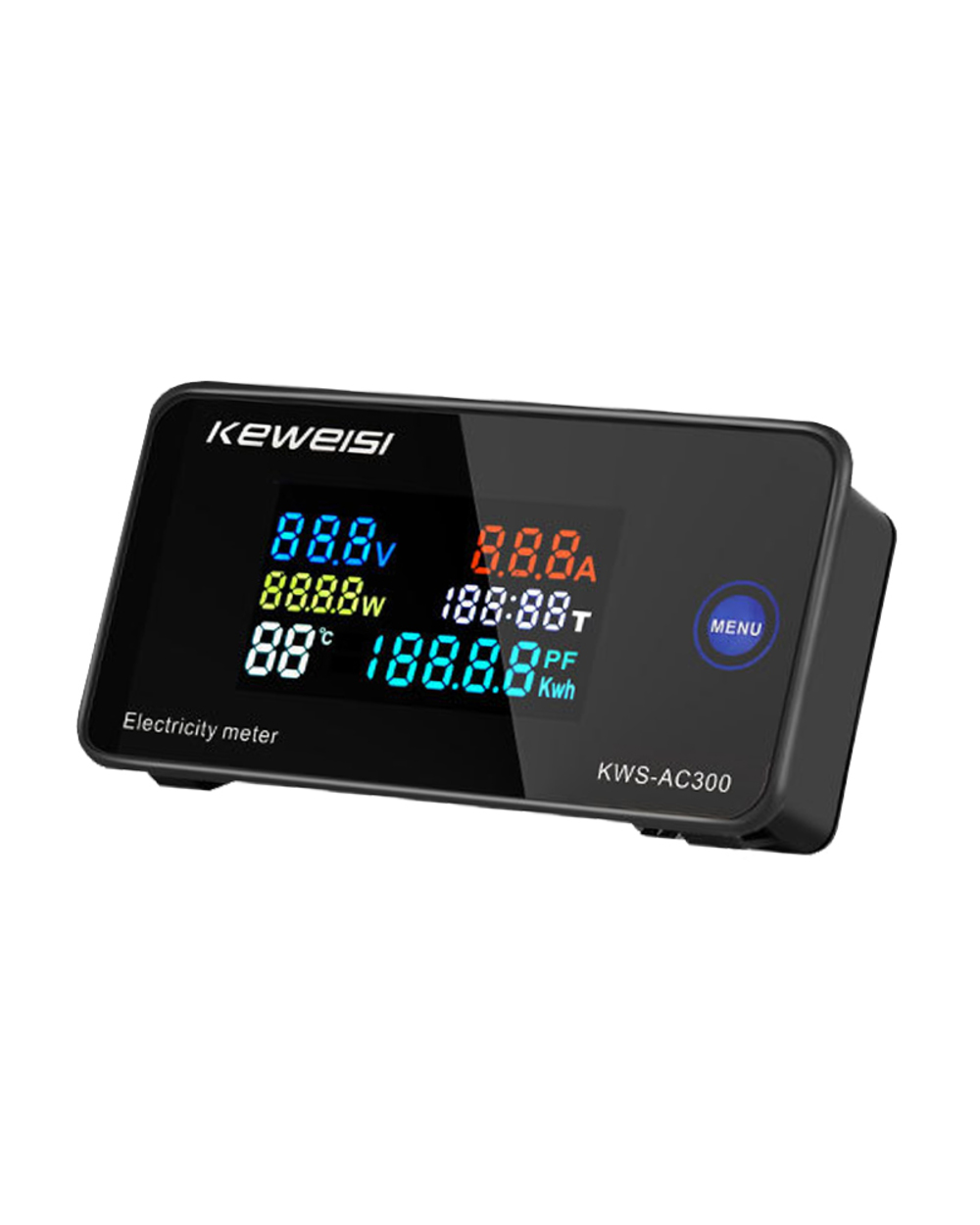 Kws-Ac300 Voltmeter Ammeter Kws Power Energy Meter Ac 50-300V Led Ac Wattmeter Electricity Meter With Reset Function 0- front-2