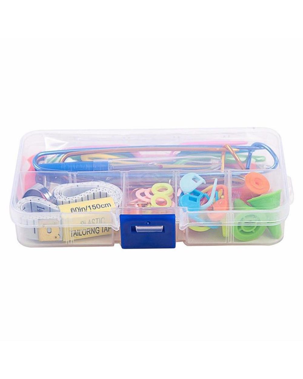 56 Pcs Crochet Hooks Set With Case Knitting Needles Set Diy Needle Arts Craft Scissors Stitch Markers Sewing Tools Accr front-5