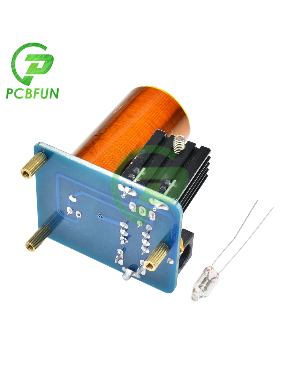 12V Bd243 Mini Tesla Coil Kit Magic Props Diy Parts Empty Lights Technology Diy Electronics Bd243c Wirelessly Transmit front-3