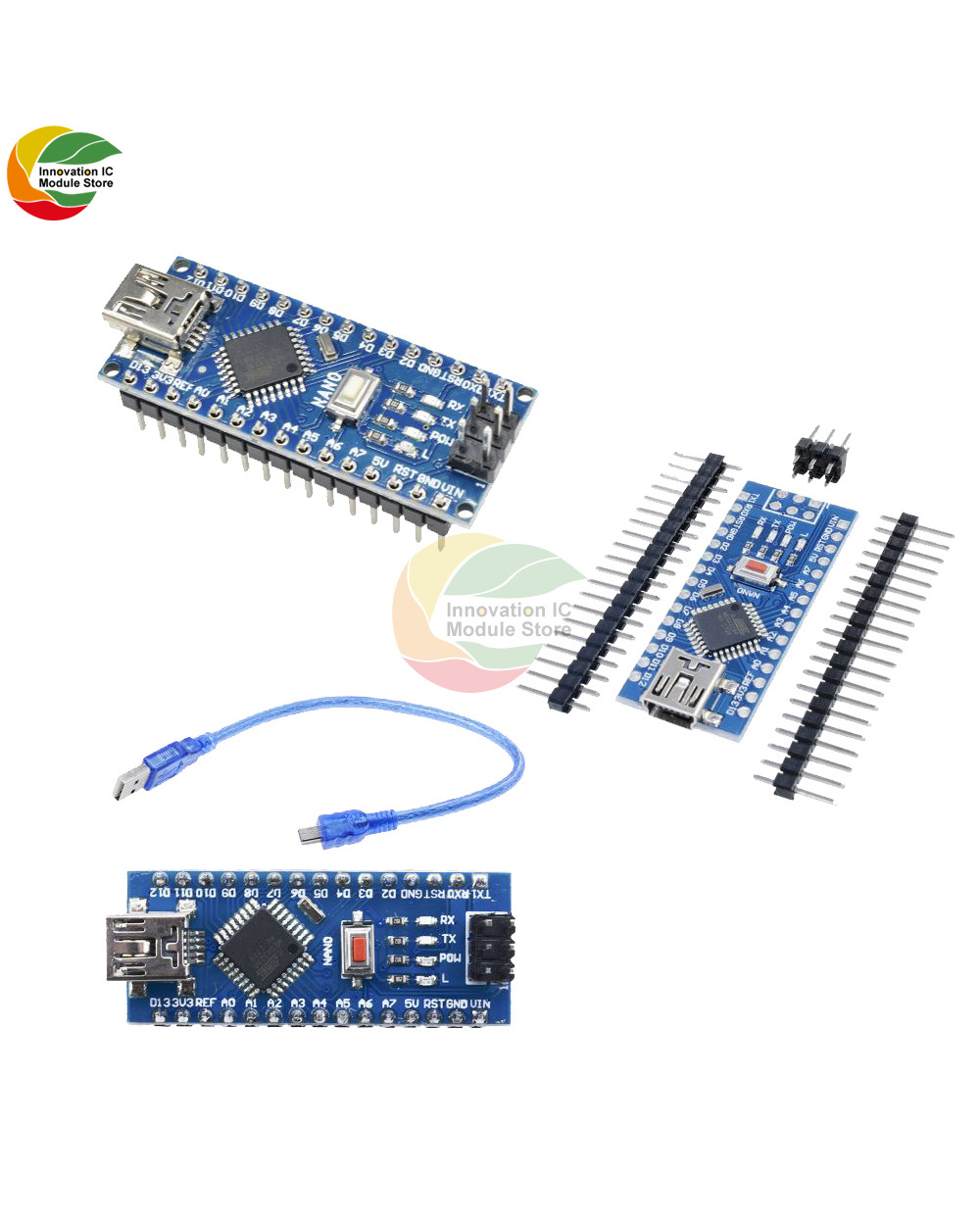 Atmega328p Ch340 Controller For Arduino R3 Compatible Arduino Nano V3.0 Development Board For Pro Mini 328 Atmega328p-Au front-0