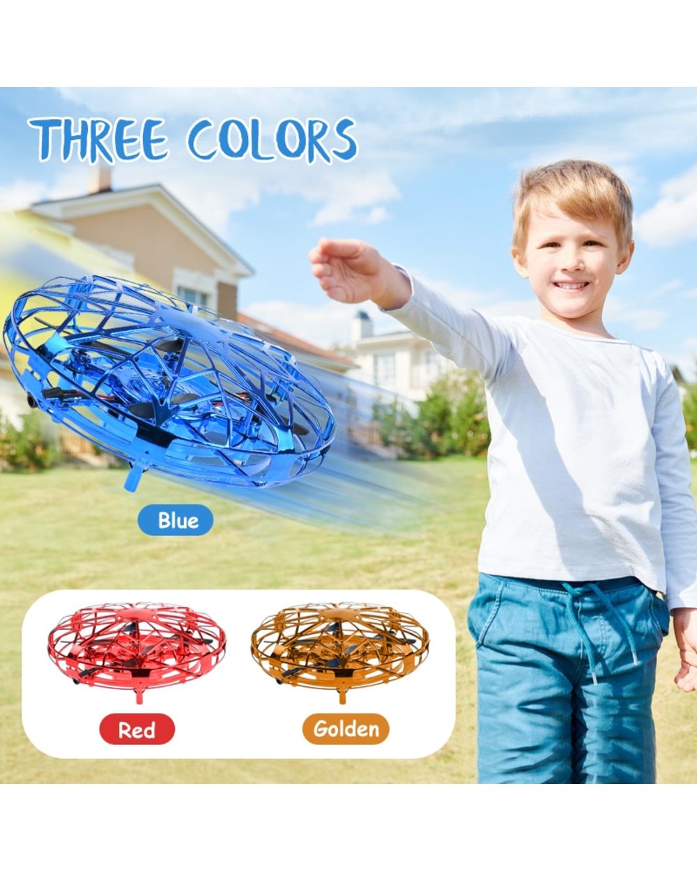 RC UFO Drone Aircraft Hand Sensing Infrared RC Quadcopter Electric Induction Flying Ball Plane Toys for Children front-1
