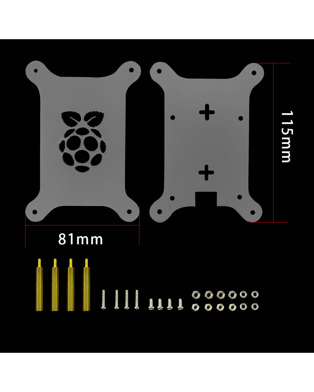 Hi-Q Acrylic Transparent Case Box For Raspberry Pi 4 Enclosure(No Raspberry Pi Board) front-5