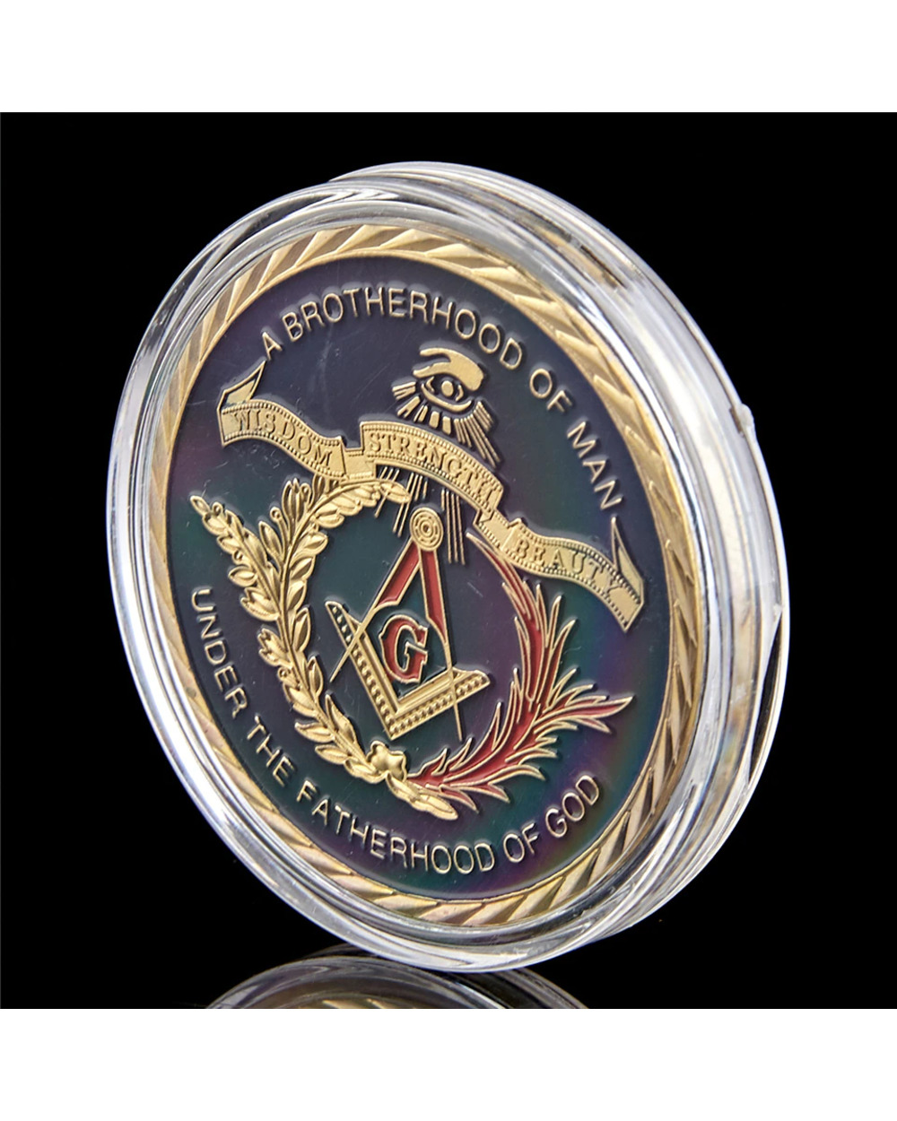 Brotherhood Of Man The Fatherhood Of God Masonic Coin front-3