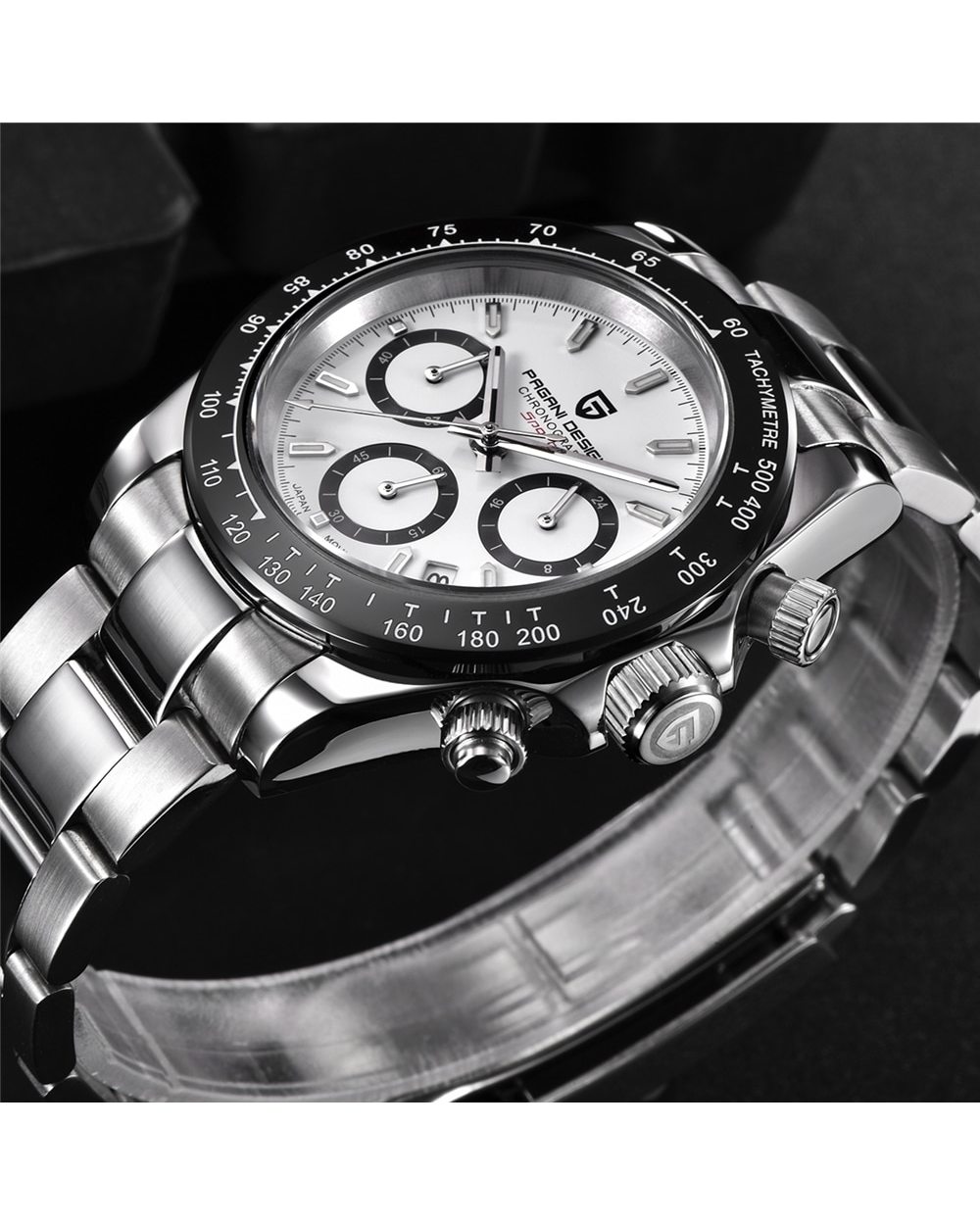 New PAGANI Design Top Brand Sports Quartz Watches Sapphire Stainless Steel Waterproof front-2