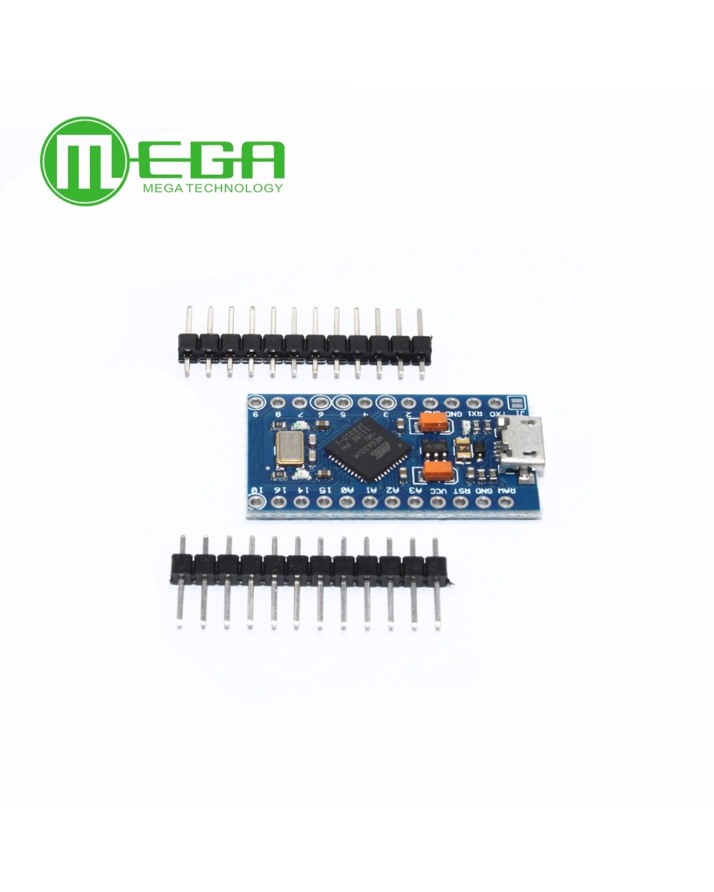 Pro Micro Atmega32u4 5V/16Mhz Module With 2 Row Pin Header Mini Usb Micro Usb For Arduino front-4
