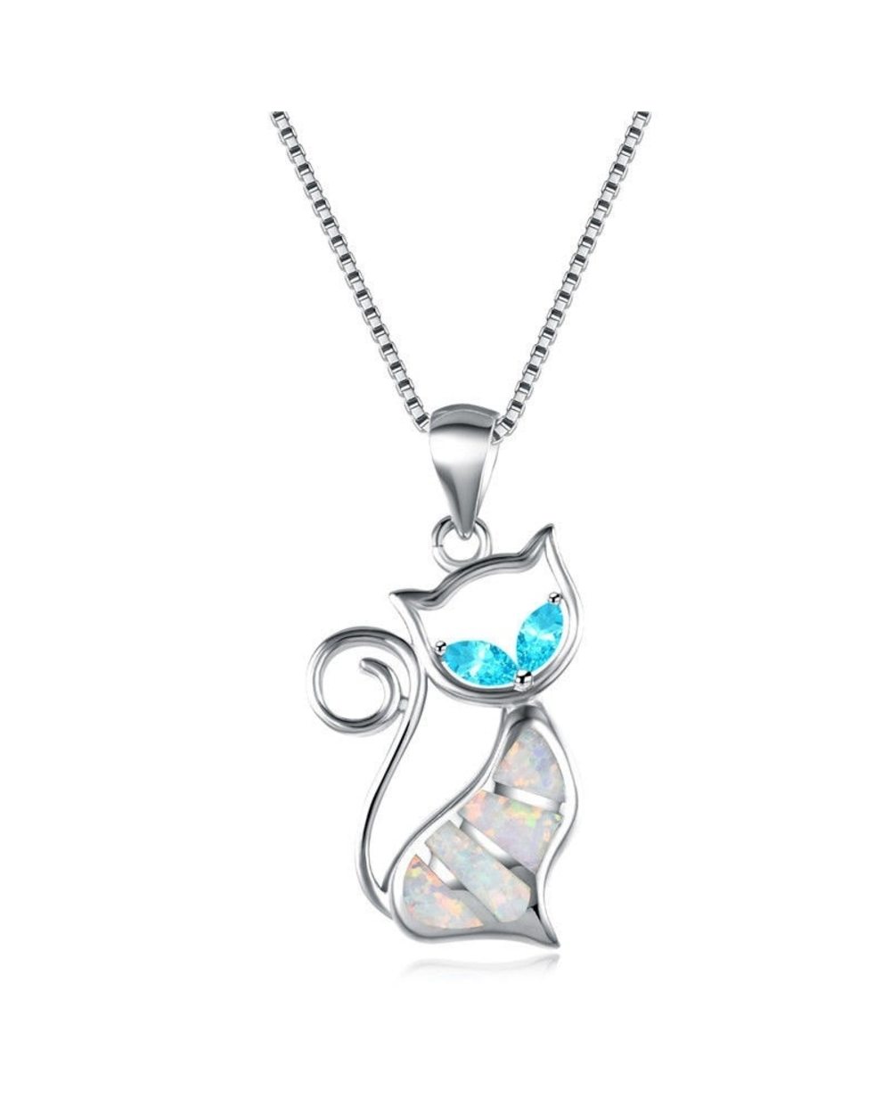 Mainecoon Cat Pendant Necklace Women Jewelry Gifts front-4