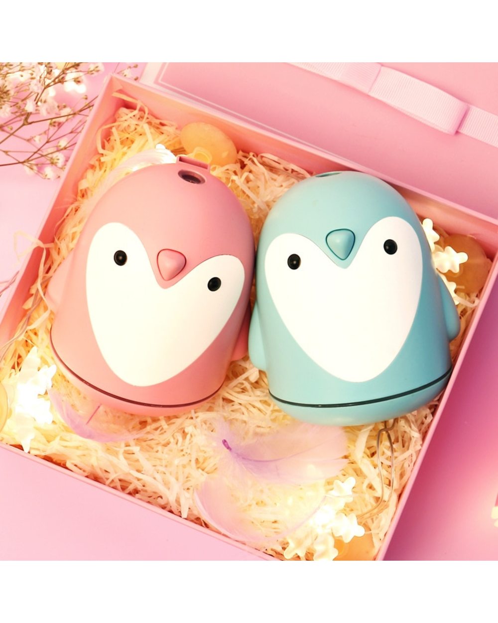220Ml Aroma Humidifier Cute Penguin Usb Air Diffuser For Home Office Car Mist Maker Essential Oil Diffuser front-5
