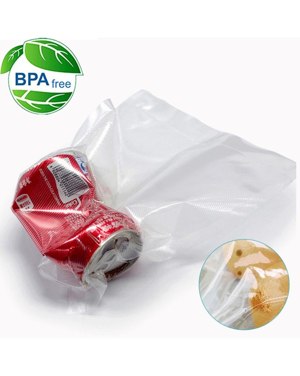 Kitchen Food Vacuum Bag Storage Bags For Vacuum Sealer Vacuum Packaging Rolls 12/15/20/25/28Cm front-3