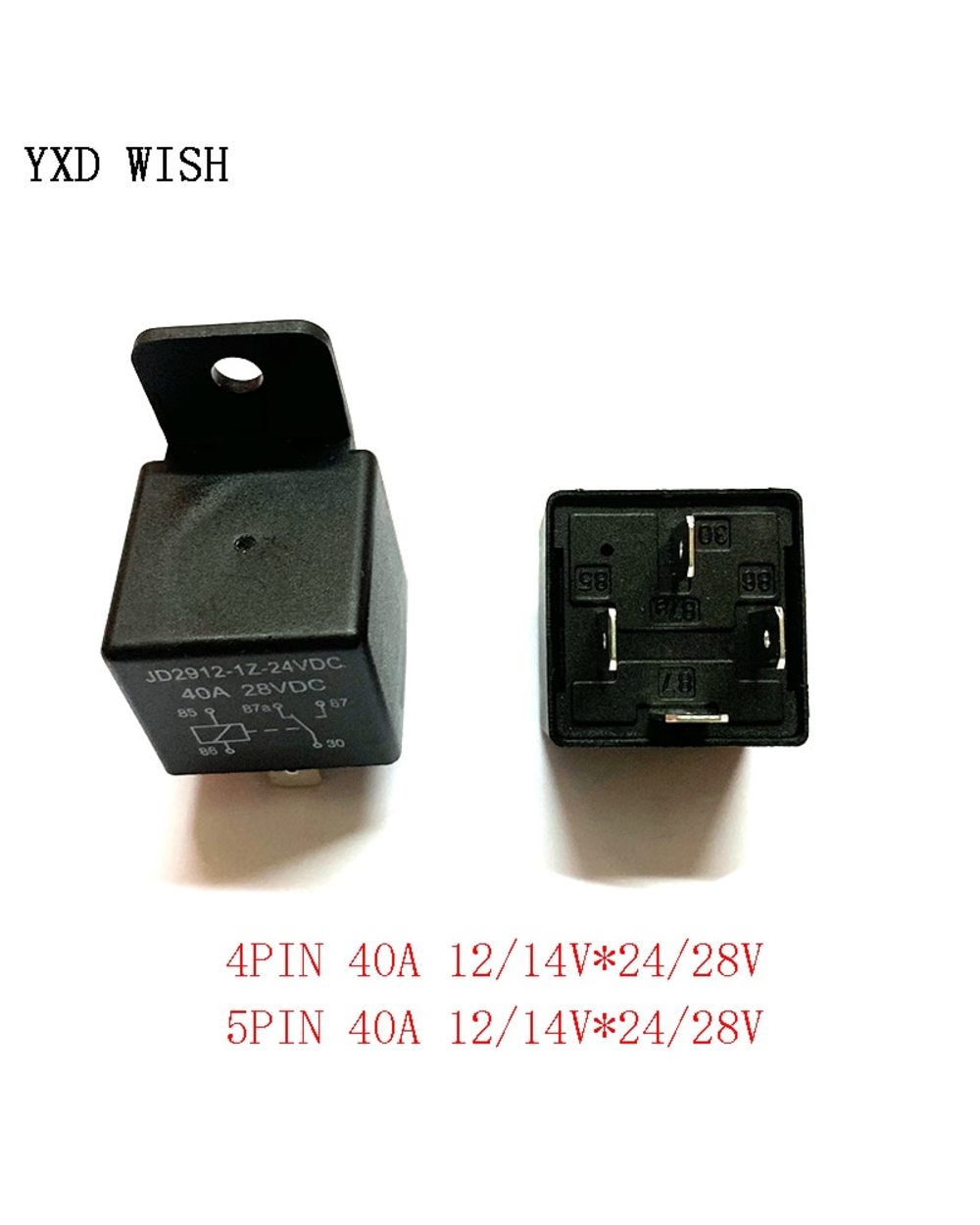 4 Pin 5 Pin 40A 12V Waterproof Car Relay Automotive Relays Mayitr