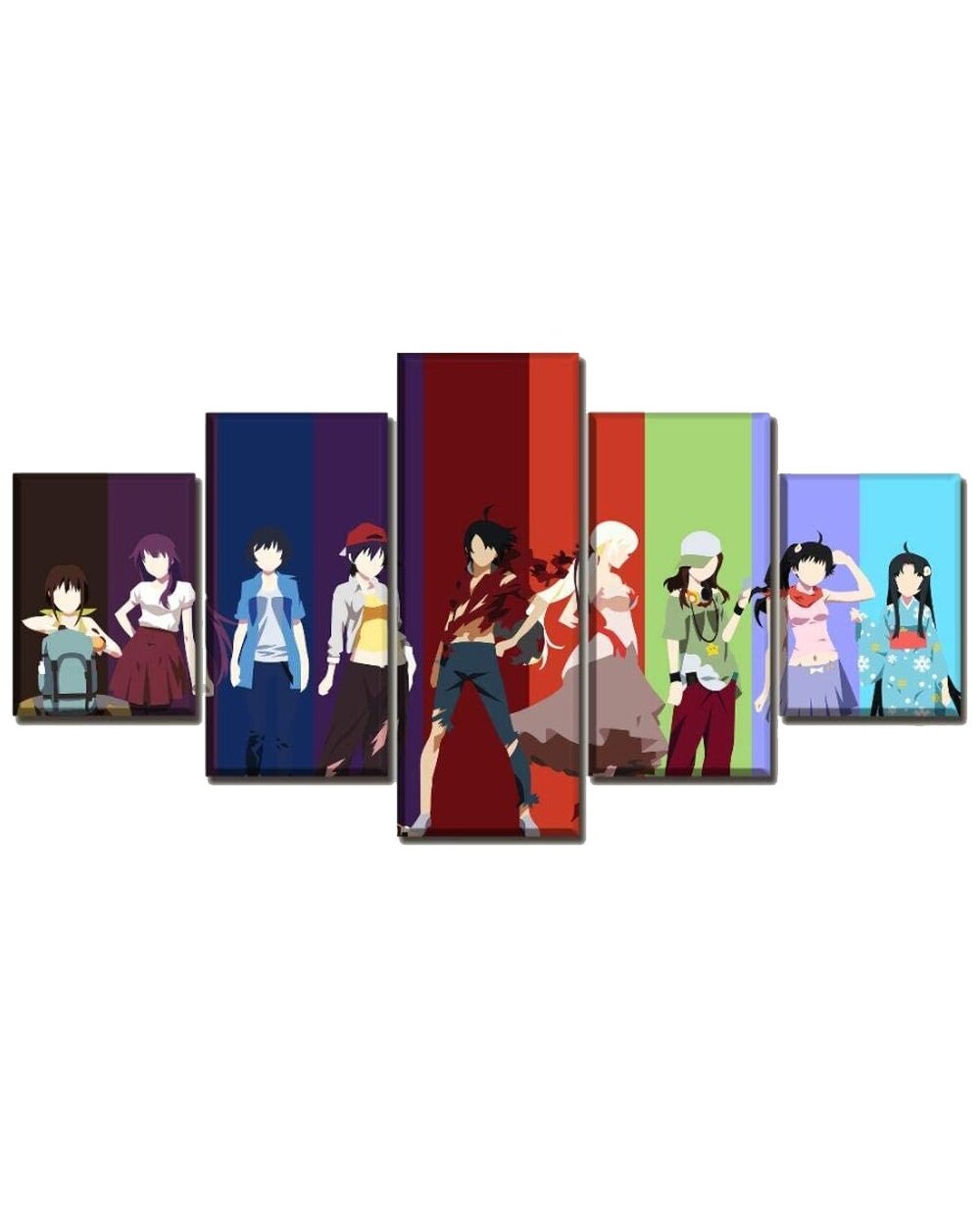 Anime Manga Figure Picture Print Anime 5 Panel Canvas Art Wall Decor front-2