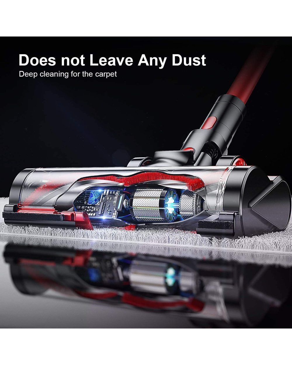 APOSEN/MOOSOO Cordless Vacuum Cleaner 24KPa Powerful Suction Brushless