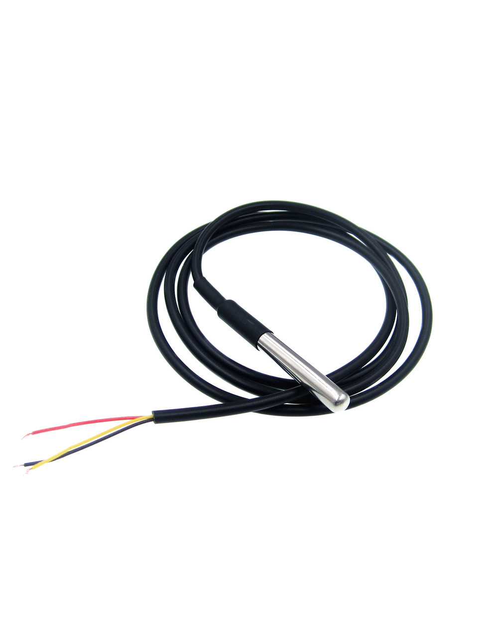 10Pcs Waterproof 18B20 Temperature Probe Temperature Sensor Stainless Steel Package 1 Meter/2Meter/3Meters Wire (Ds18b2 front-1