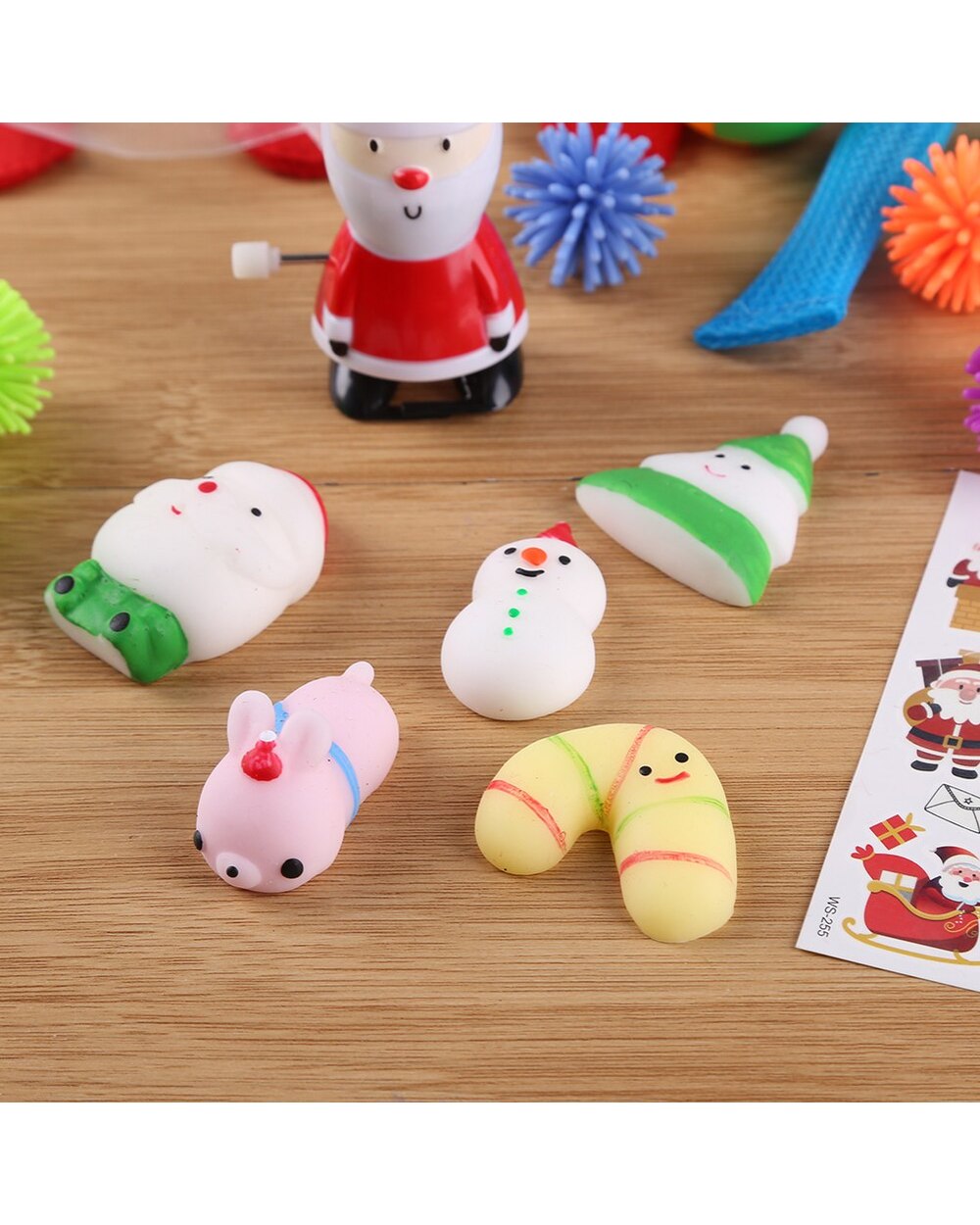 33pcs Christmas Set Push Bubble Fingertip Toys Anti-Stress Suit Squeeze Crafts Creative Birthday Gift for Children front-5