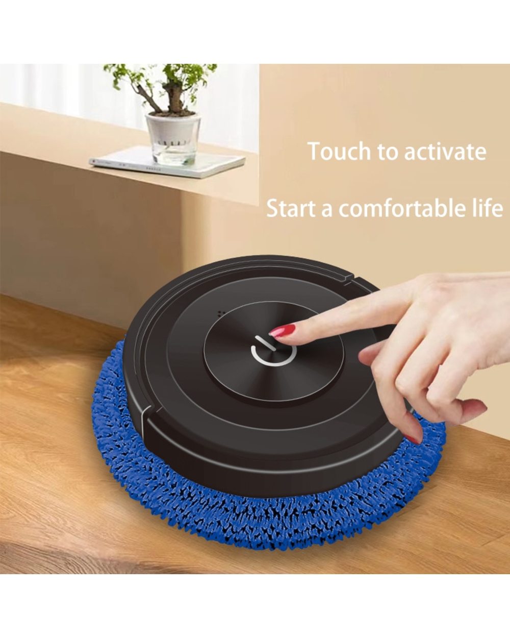 New Mute Touch Mopping Robot Wireless Sweeping Wet And Dry All-In-One Cleaning Machine Smart Home Appliance Vacuum Clea front-4
