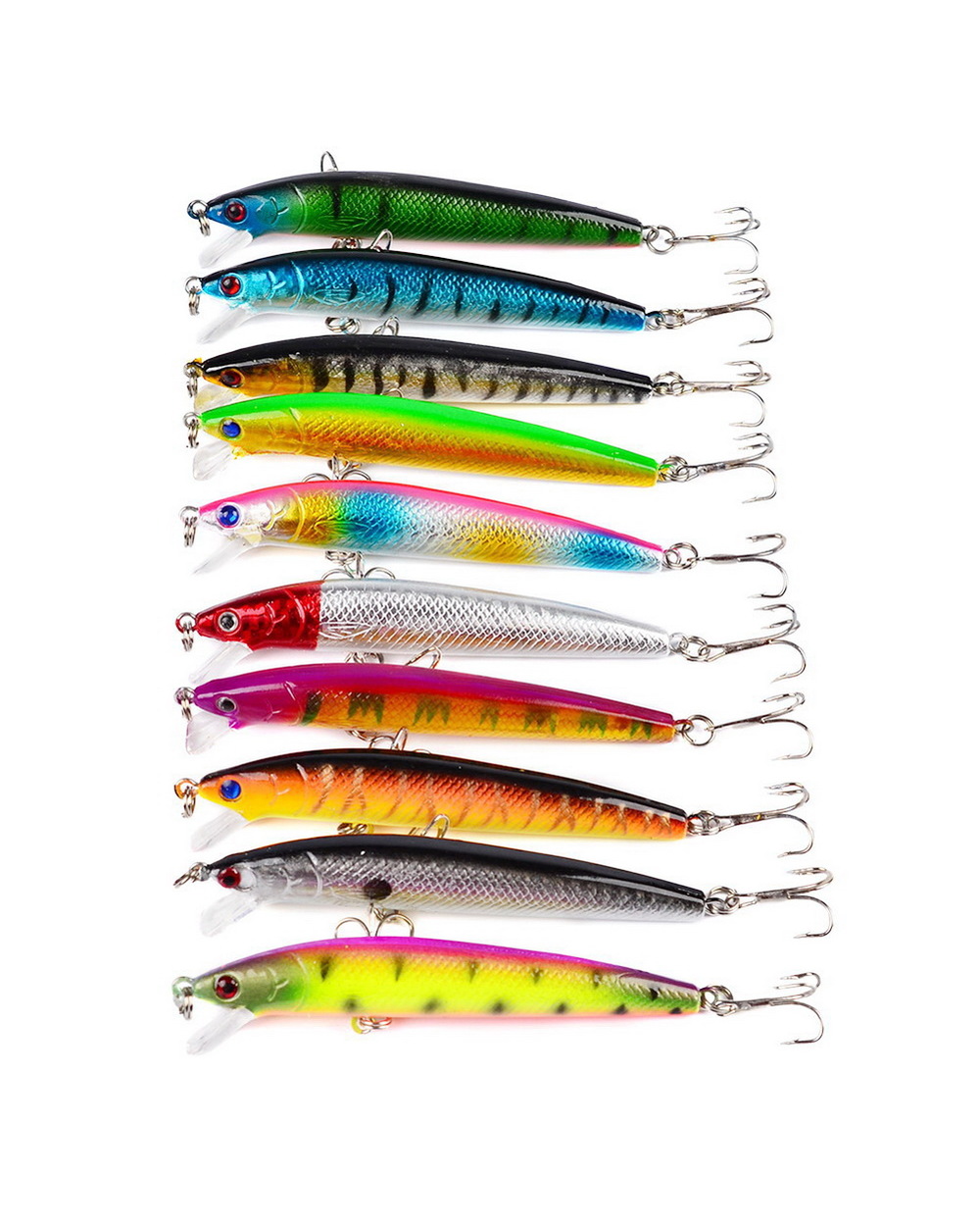 Fishing Lures Crankbait 95Mm 8.5G With Treble Hook Wobbler Artificial Pic Swimbait Black Min Lure For Fishing Gear front-3