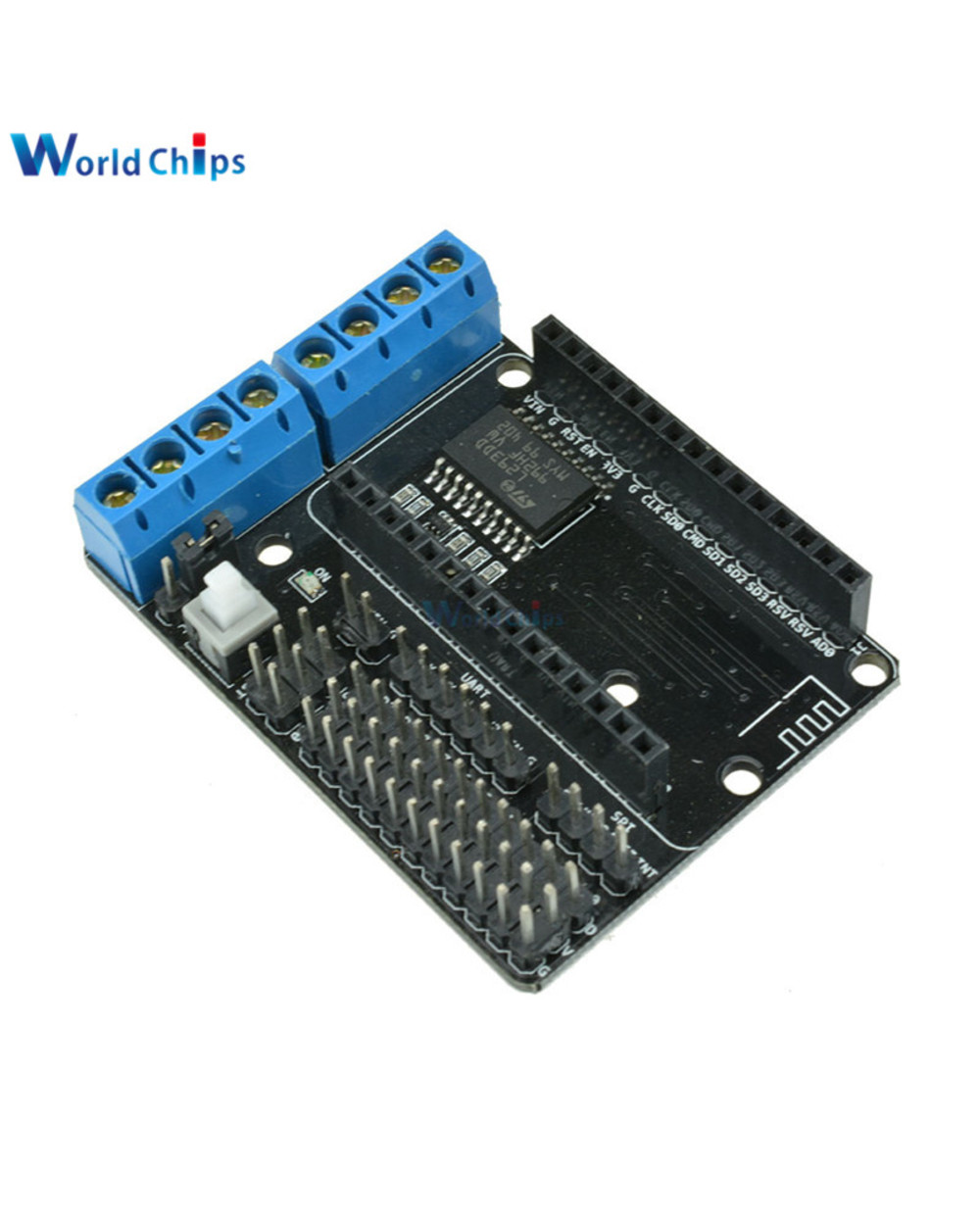 Esp8266 Esp-12E Cp2102 Nodemcu V2 Development Kit Nodemcu + Motor Shield Esp12e Wifi Diy Rc Toy Remote Control Iot Smar front-4