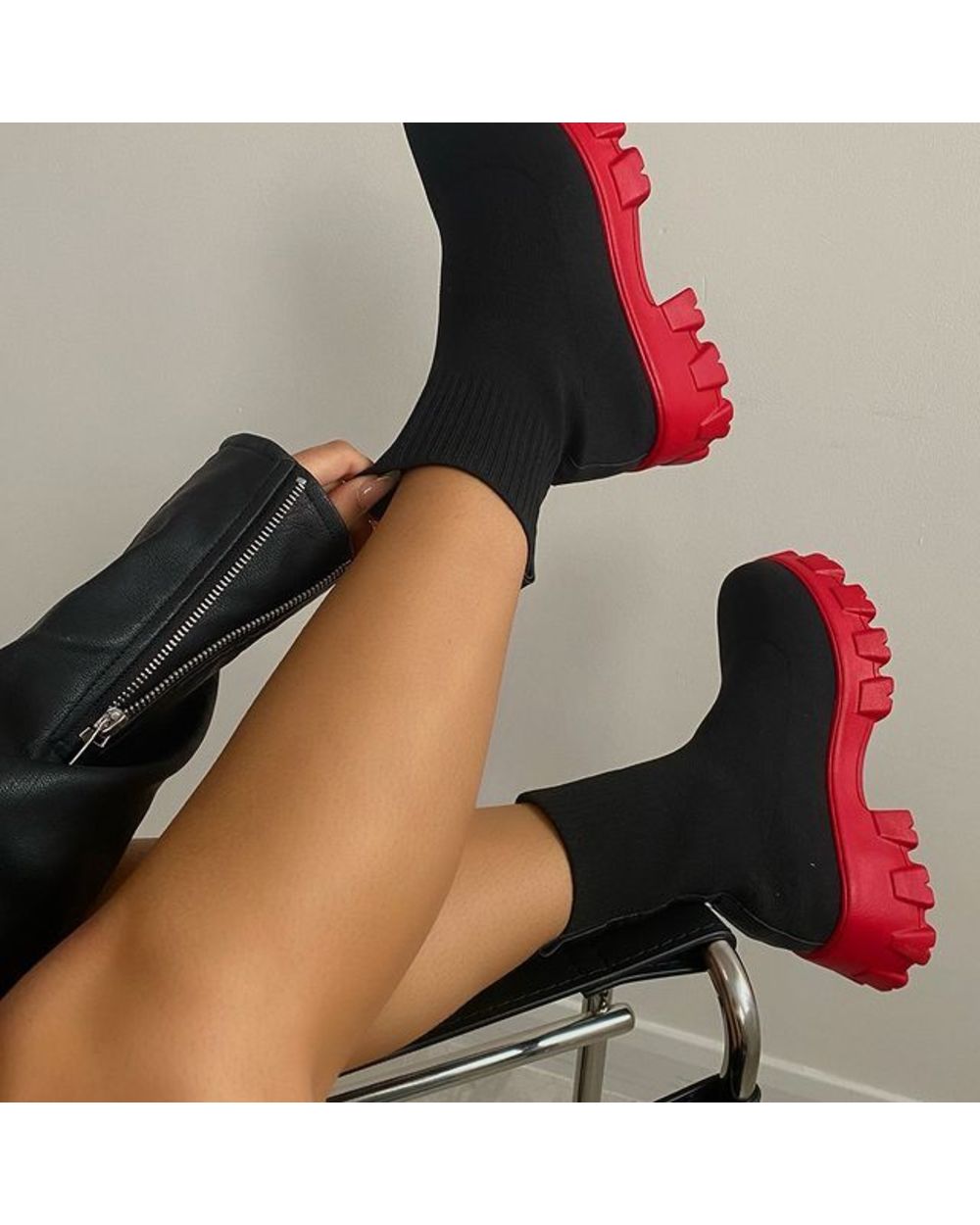 Knitted Short Boots front-3