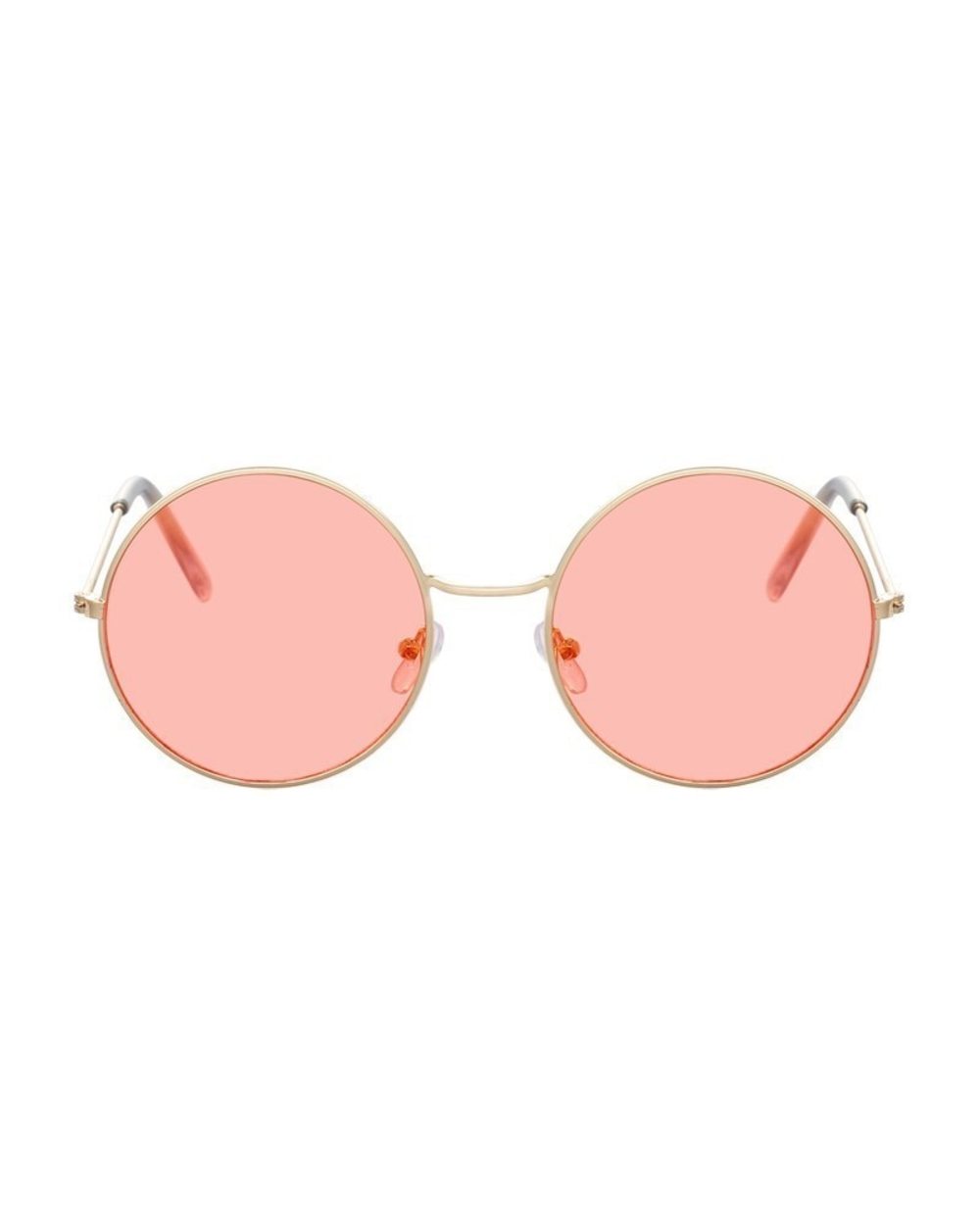 2020 Retro Round Yellow Purple Sunglasses Woman Brand Designer Sun Glasses For Female Male Alloy Mirror Oculos De Sol front-3