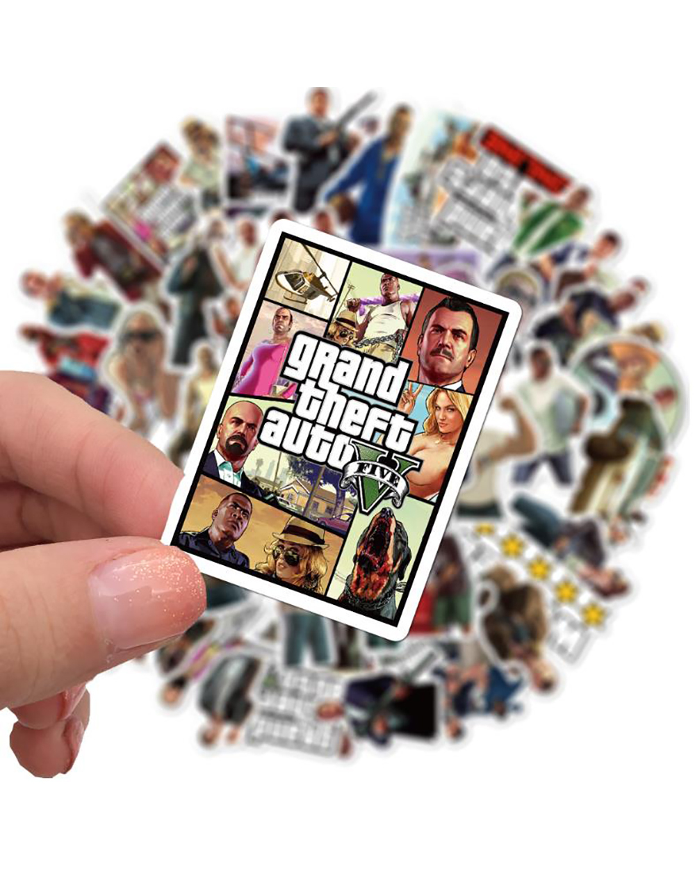 10/30/50PCS GTA Game Graffiti Stickers Luggage Guitar Skateboard Waterproof Classic Toy Waterproof Decal Sticker Kid front-3