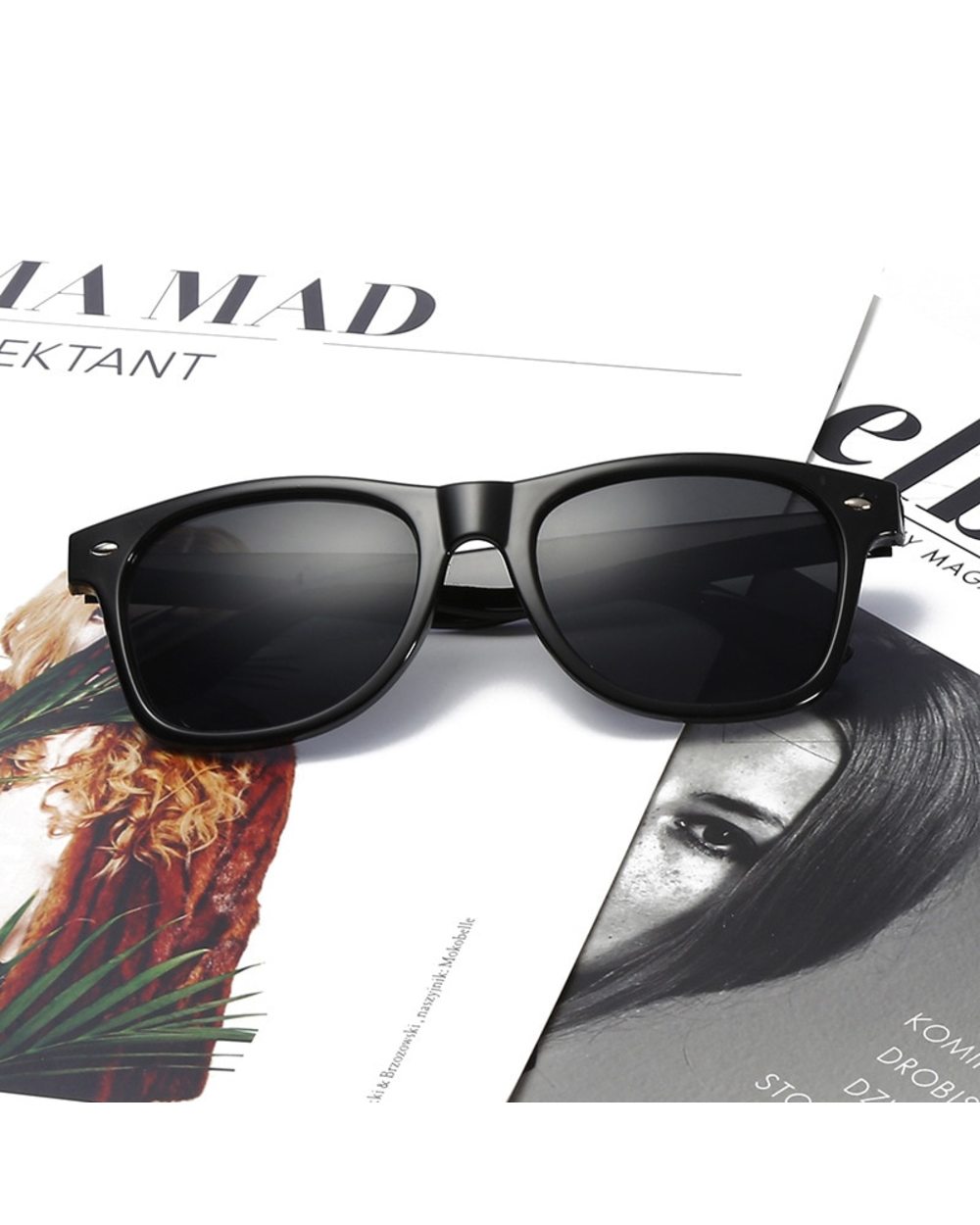 Vintage Women Bamboo Sunglasses Wooden Glasses Fashion Men Square Eyewear Shades Oculos De Sol Feminino Brand Designer front-5