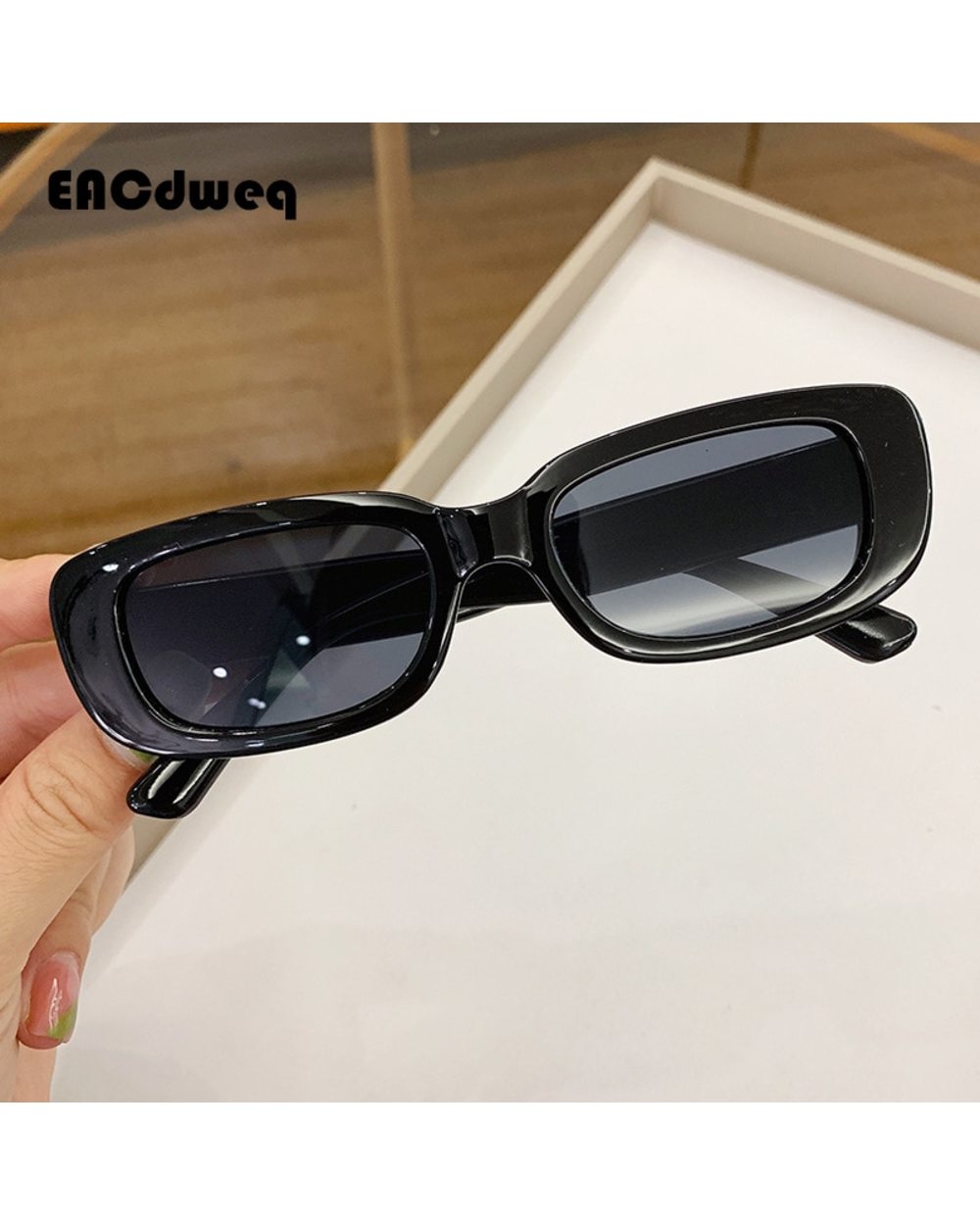 2022 Kids Sunglasses Rectangle Fashion Children Sun Glasses Vintage Square Outdoor Goggles Party Eyewear Cute Style Eye front-2