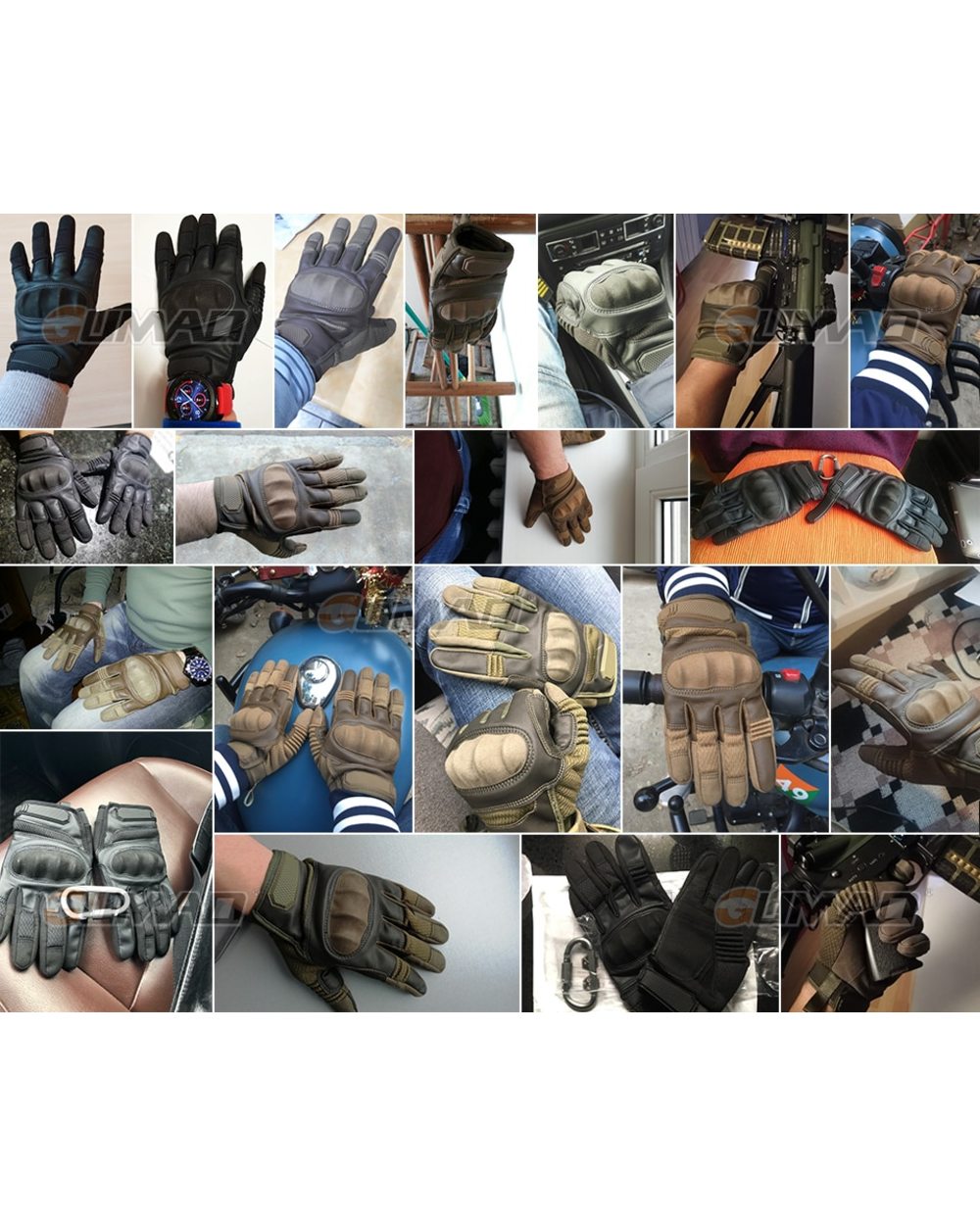 Touch Screen PU Leather Tactical Gloves Army Military Combat Airsoft Hiking Cycling Climbing Shooting front-4
