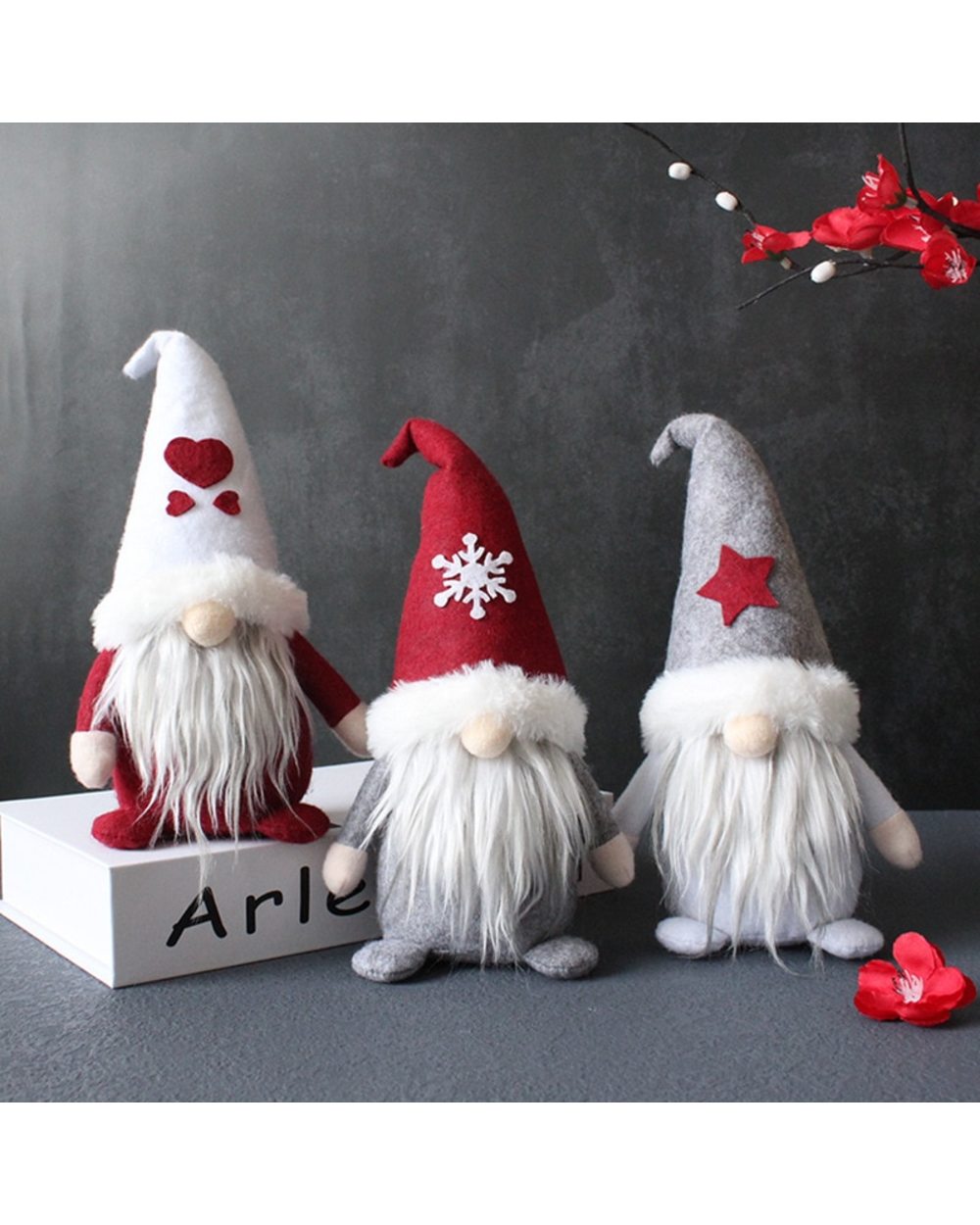 28CM Gnome Christmas Standing Faceless Doll Merry Christmas Decorations For Home Cristmas Ornament Xmas New Year 2022 front-2