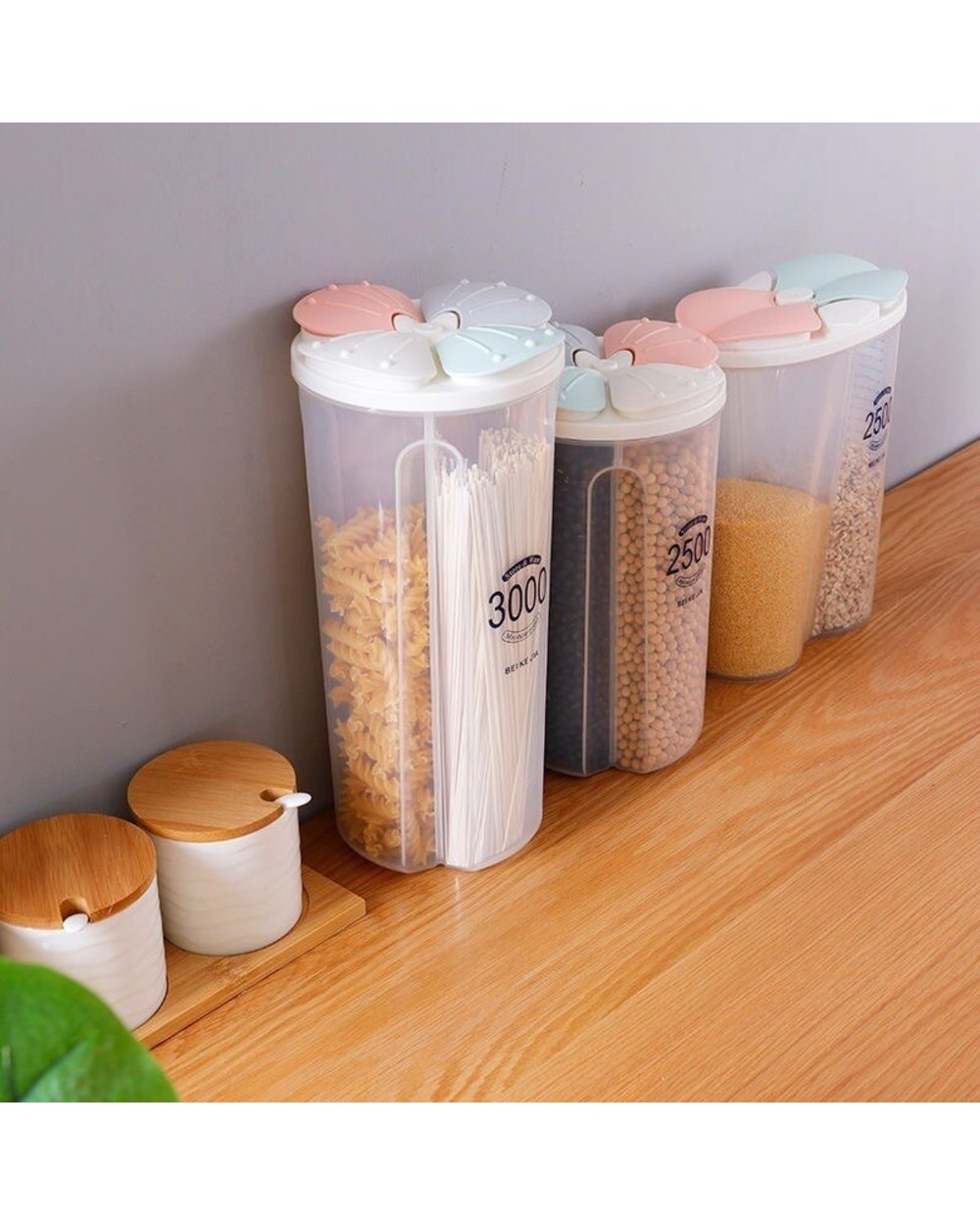 Kitchen Sealed Storage Box Cereal Dispenser Food Rotating Storage front-2