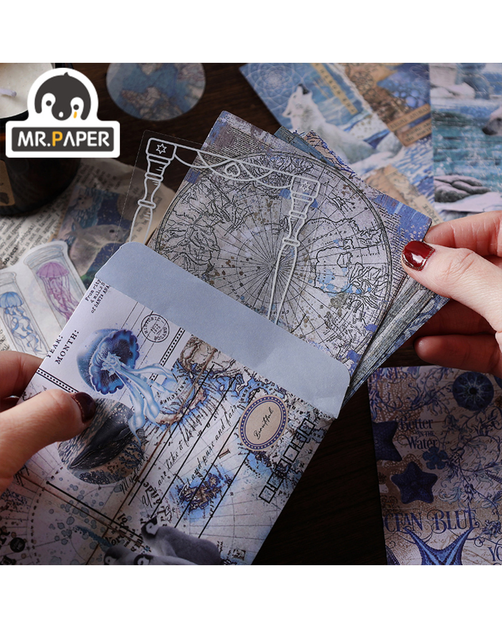 Mr.Paper 4 Design Infeel.Me Changfeng Messenger Series Material Pack Pet Creative Stationery Decoration Diy Material Pa front-1