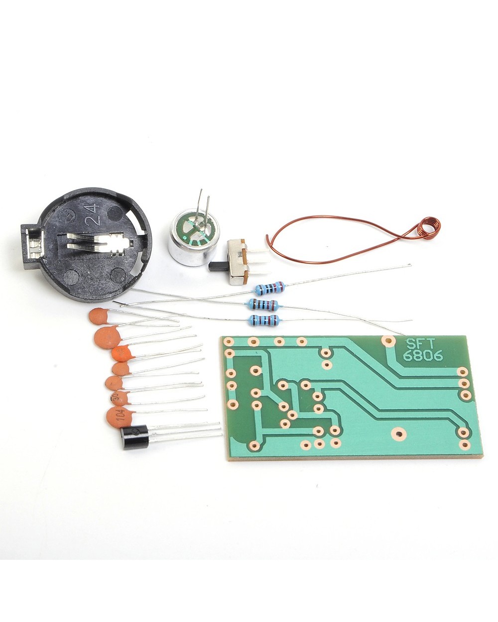 Diy Fm Radio Kit With Microphone 88-108 Mhz Fm Frequency Modulation Wireless Receiver Board Electronics Welding Skill T front-3