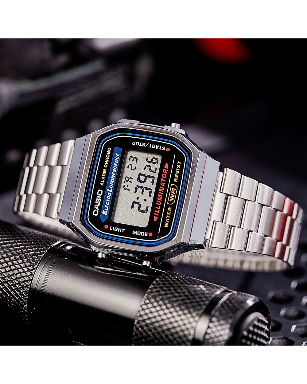 Casio watch silver watch men set brand luxury LED digital Waterproof Quartz men watch Sport military Wrist Watch front-1