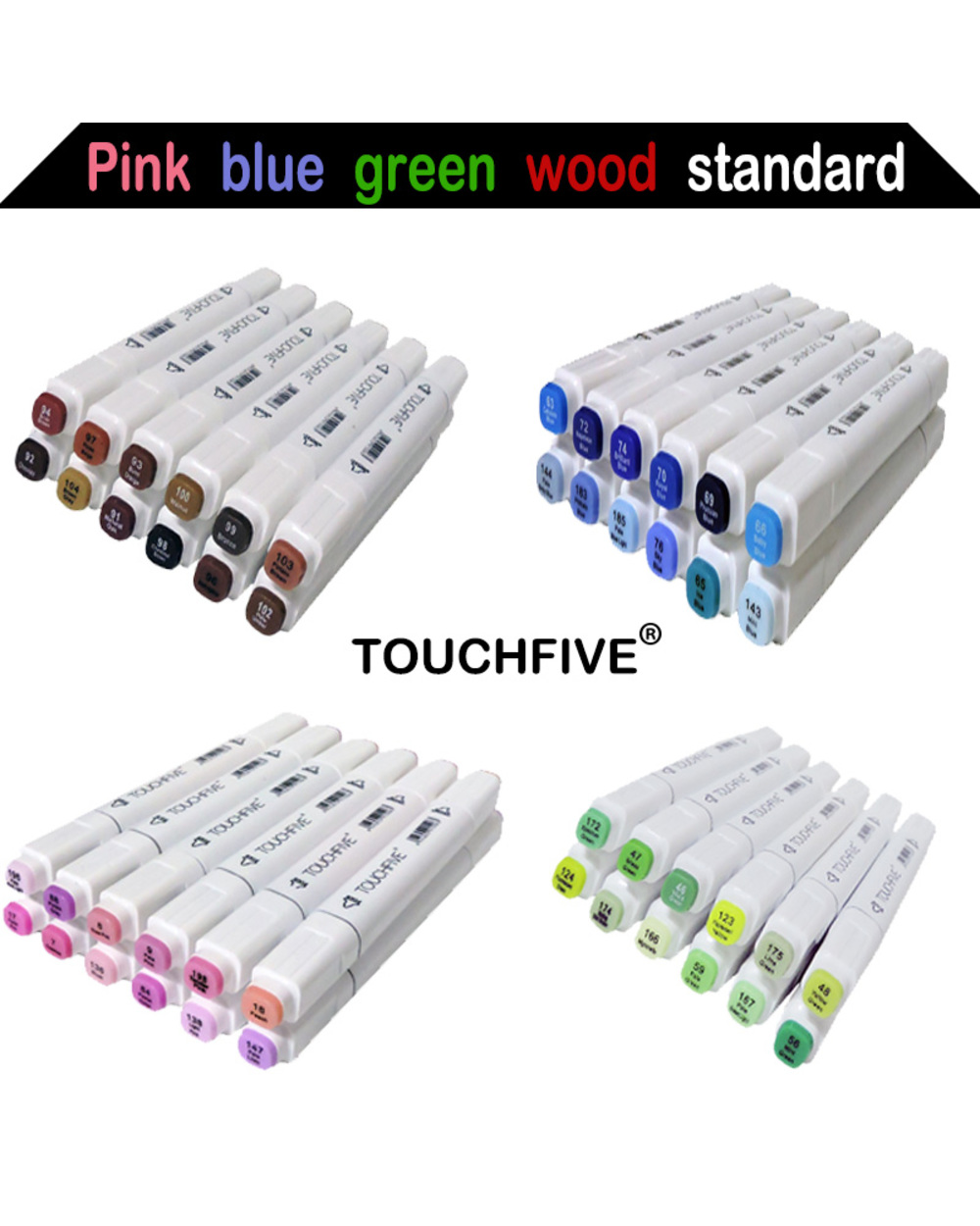 Sketch Art Marker Twin Tip Manga Animation Design Art Supplies For Painting Illustration 12/24/30 Colors Touchfive Art front-0